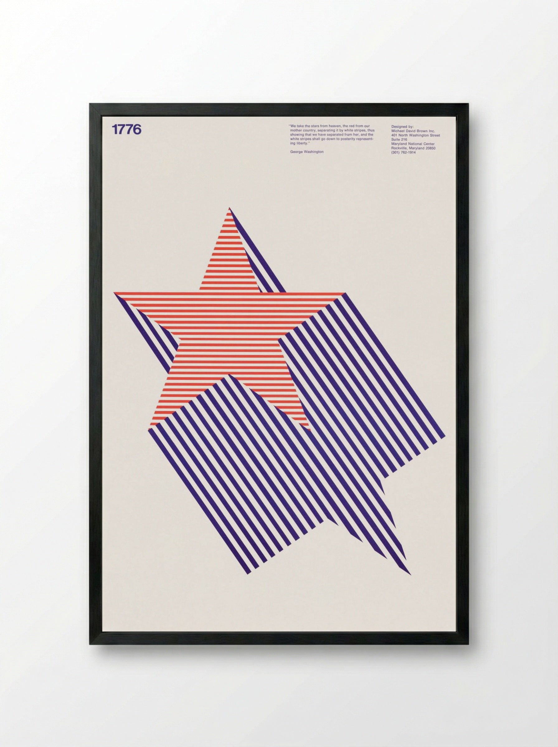 We take the stars from heaven, the red from our mother country - Michael David Brown - Framed Print Black