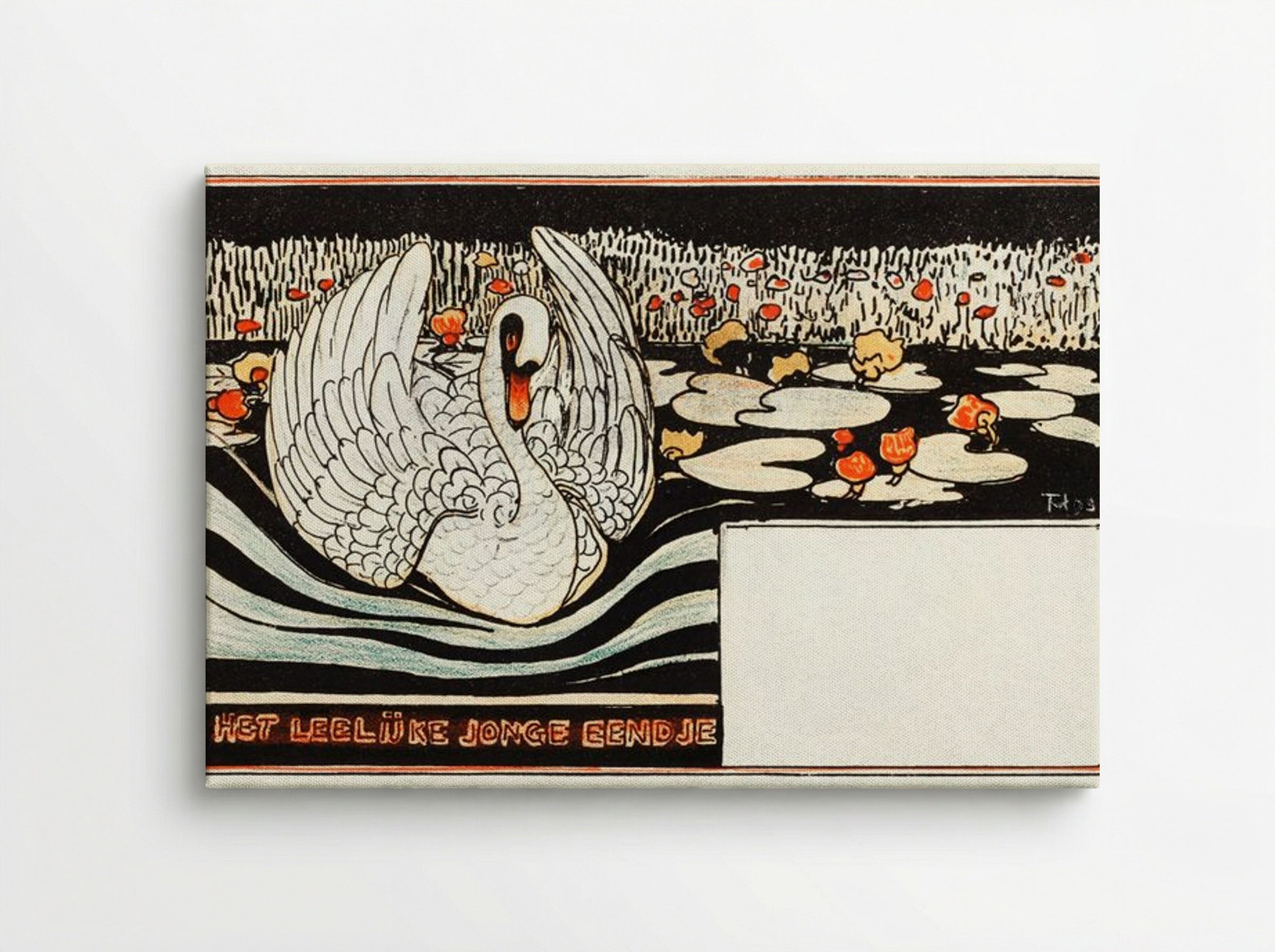 Het leelijke jonge eendje (The Ugly Duckling) - Theo van Hoytema - Canvas