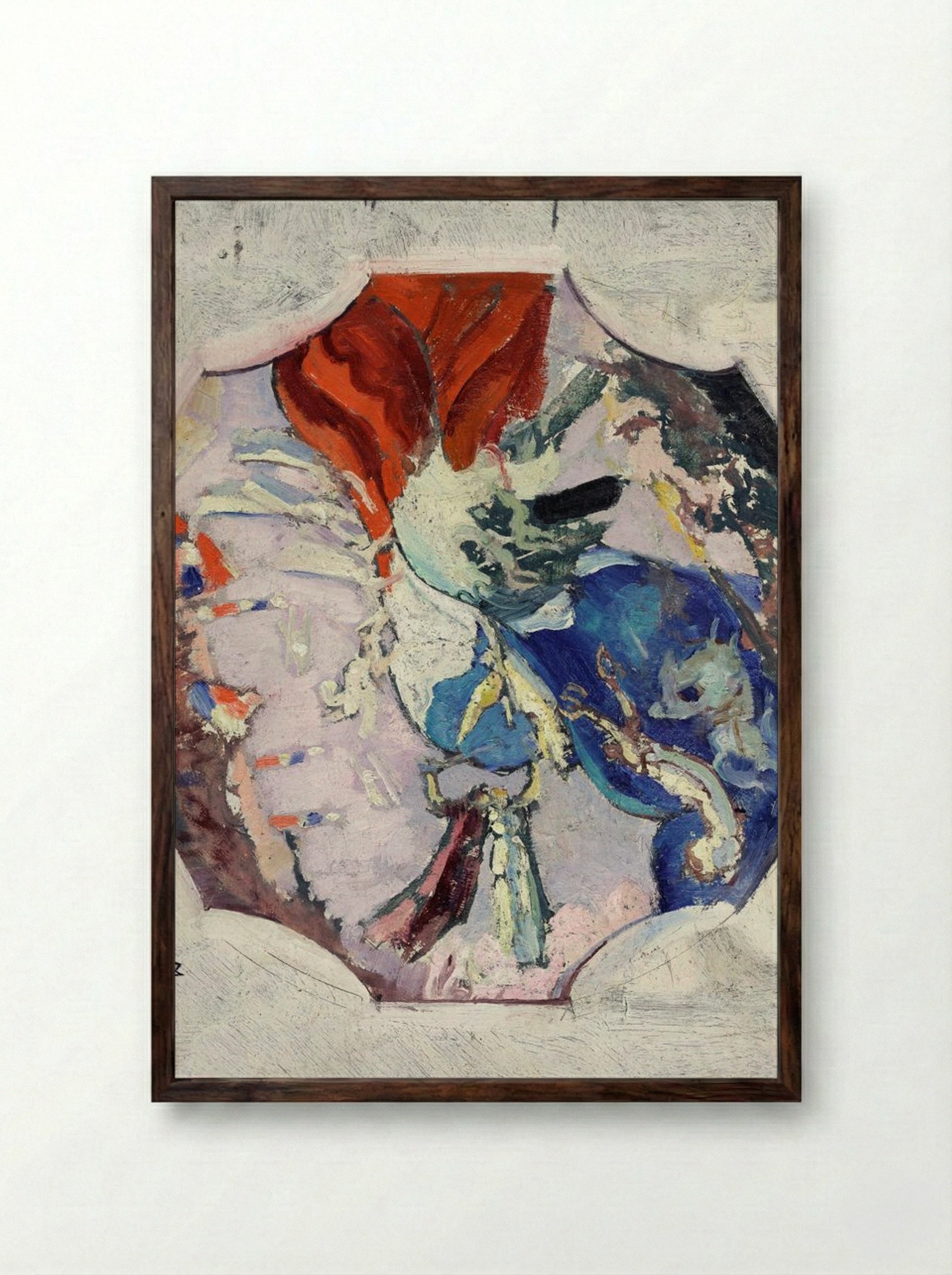 Victory (La Victoire) - Maurice Denis - Framed Print Dark Wood