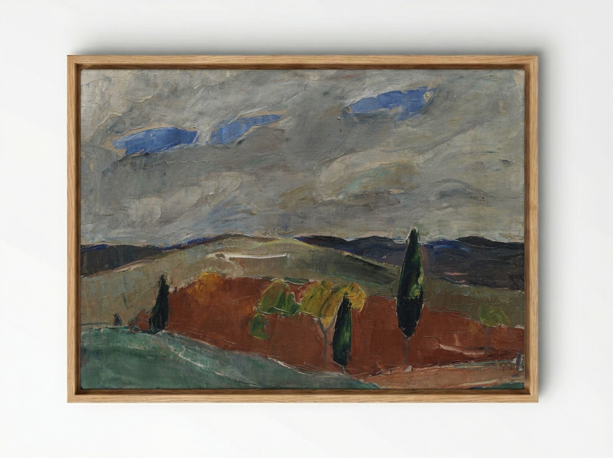 Cemetery Road in Toledo - Jens Adolf Jerichau - Framed Canvas Wood