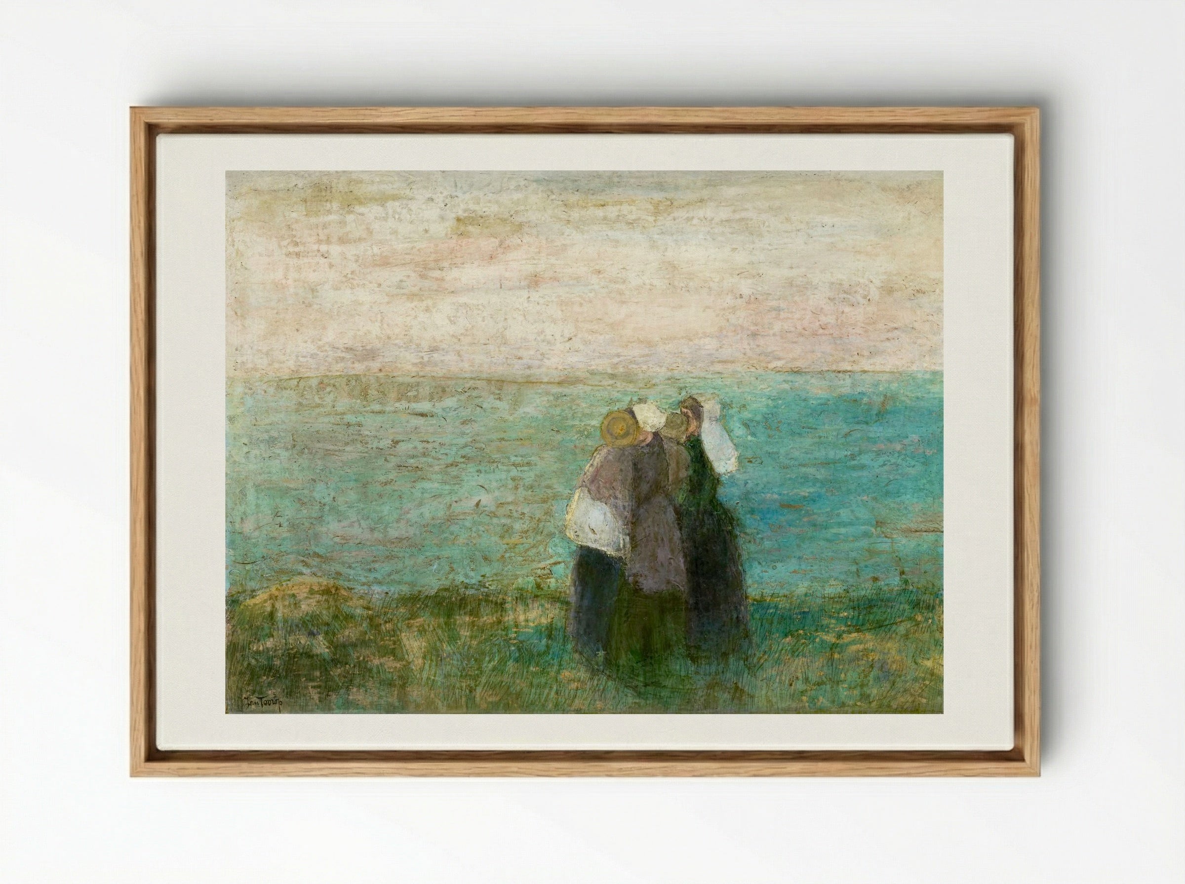 Women by the Sea - Jan Toorop - Framed Canvas Wood