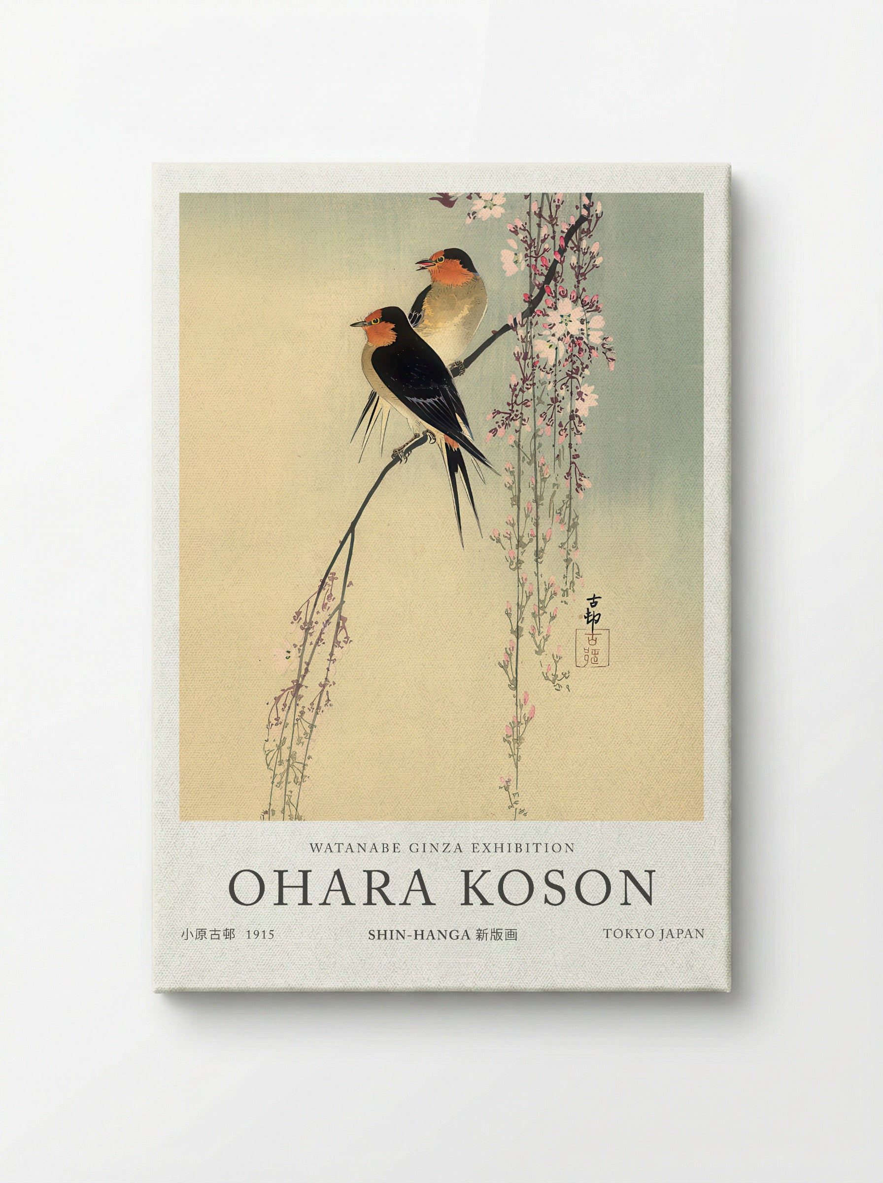 Swallows With Cherry Blossom - Ohara Koson