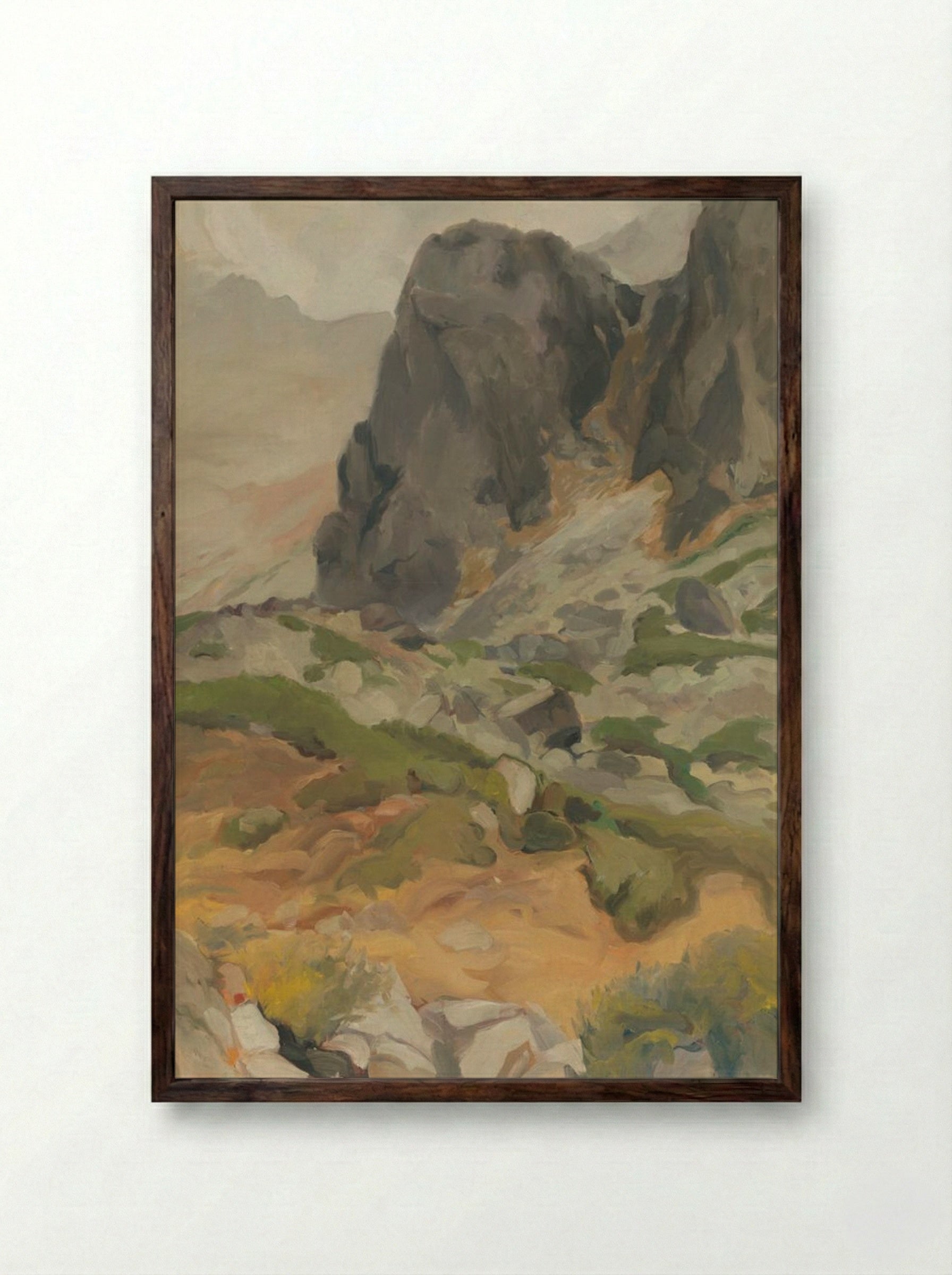 Tatras - Zolo Palugyay - Framed Print Dark Wood