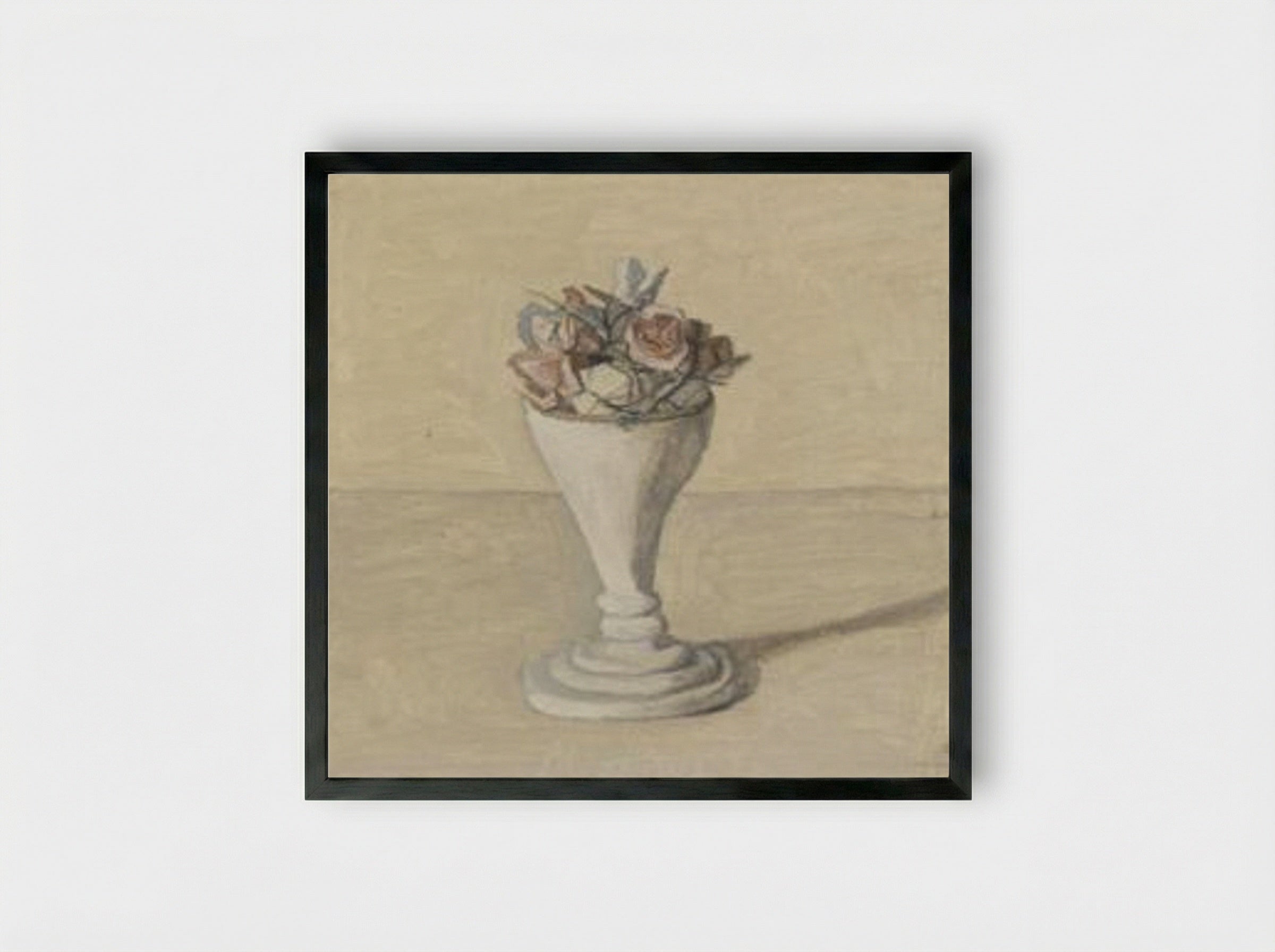 Fiori - Giorgio Morandi - Framed Print Black