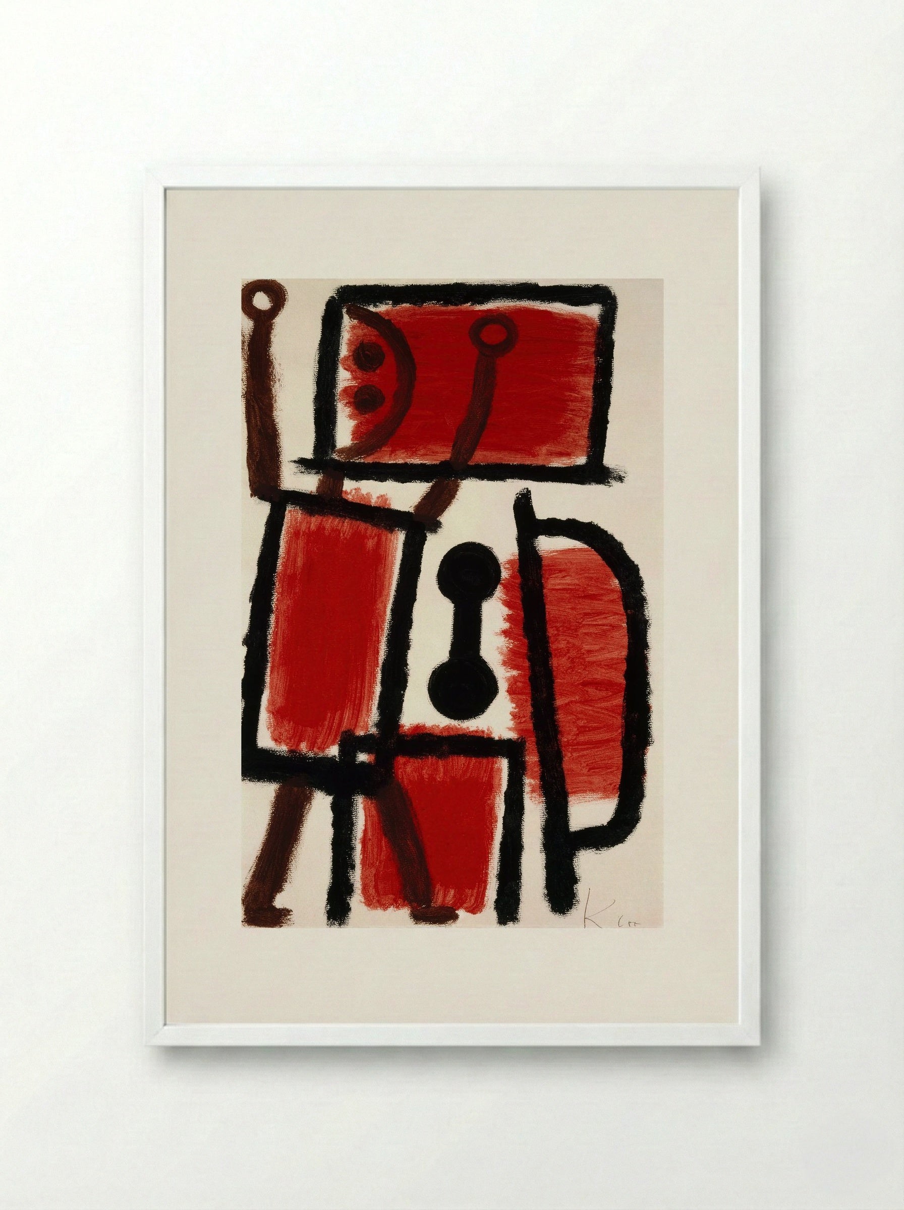 Locksmith - Paul Klee - Framed Print White
