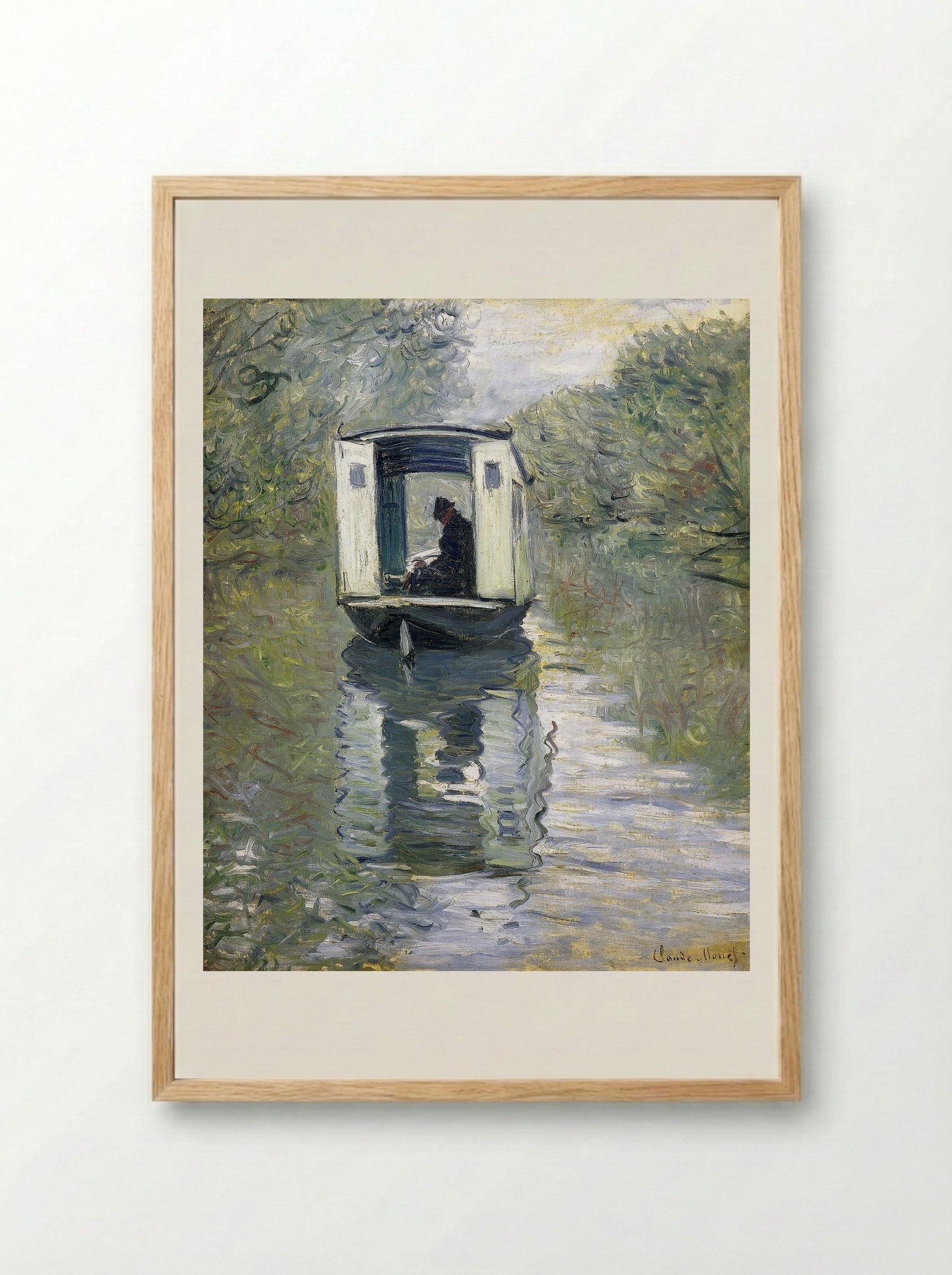 The Boat Studio - Claude Monet - Framed Print Wood