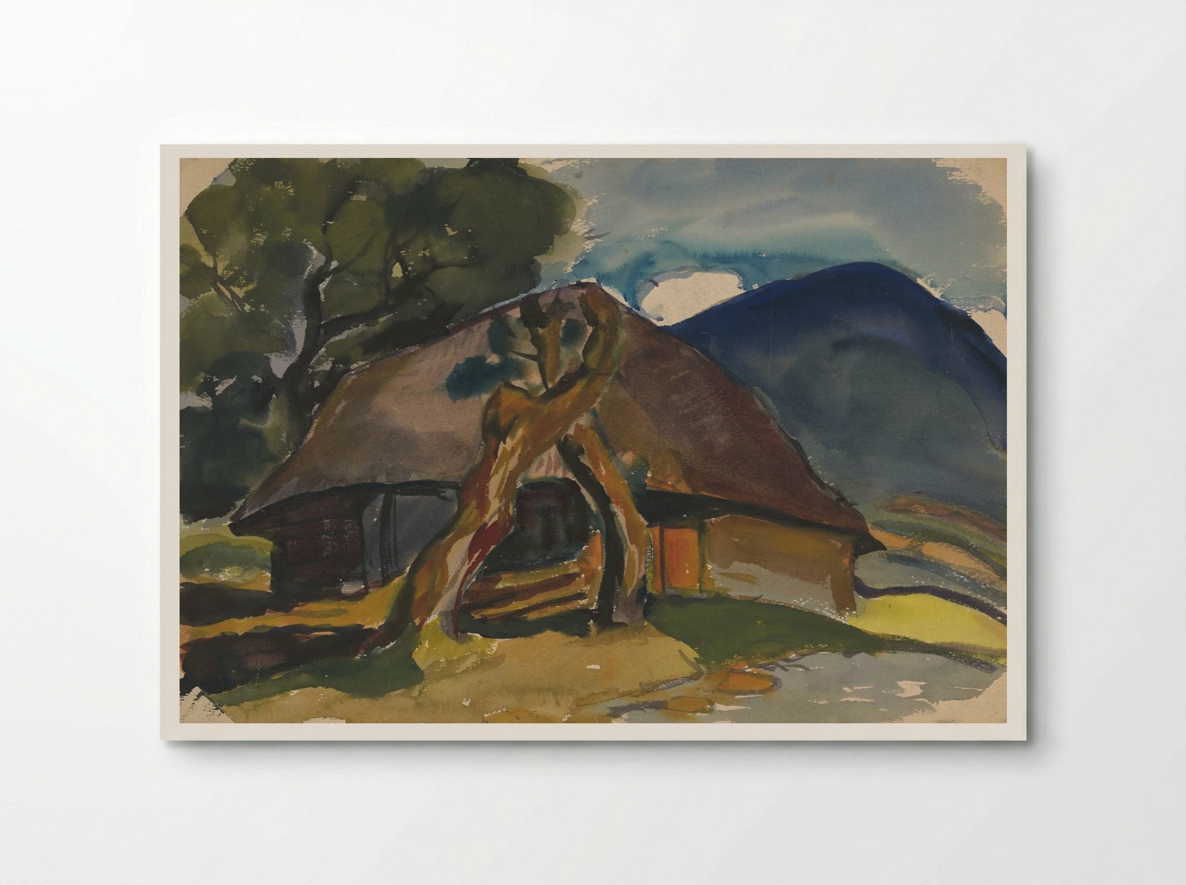 Cottage Below the Mountains - Zolo Palugyay - Poster