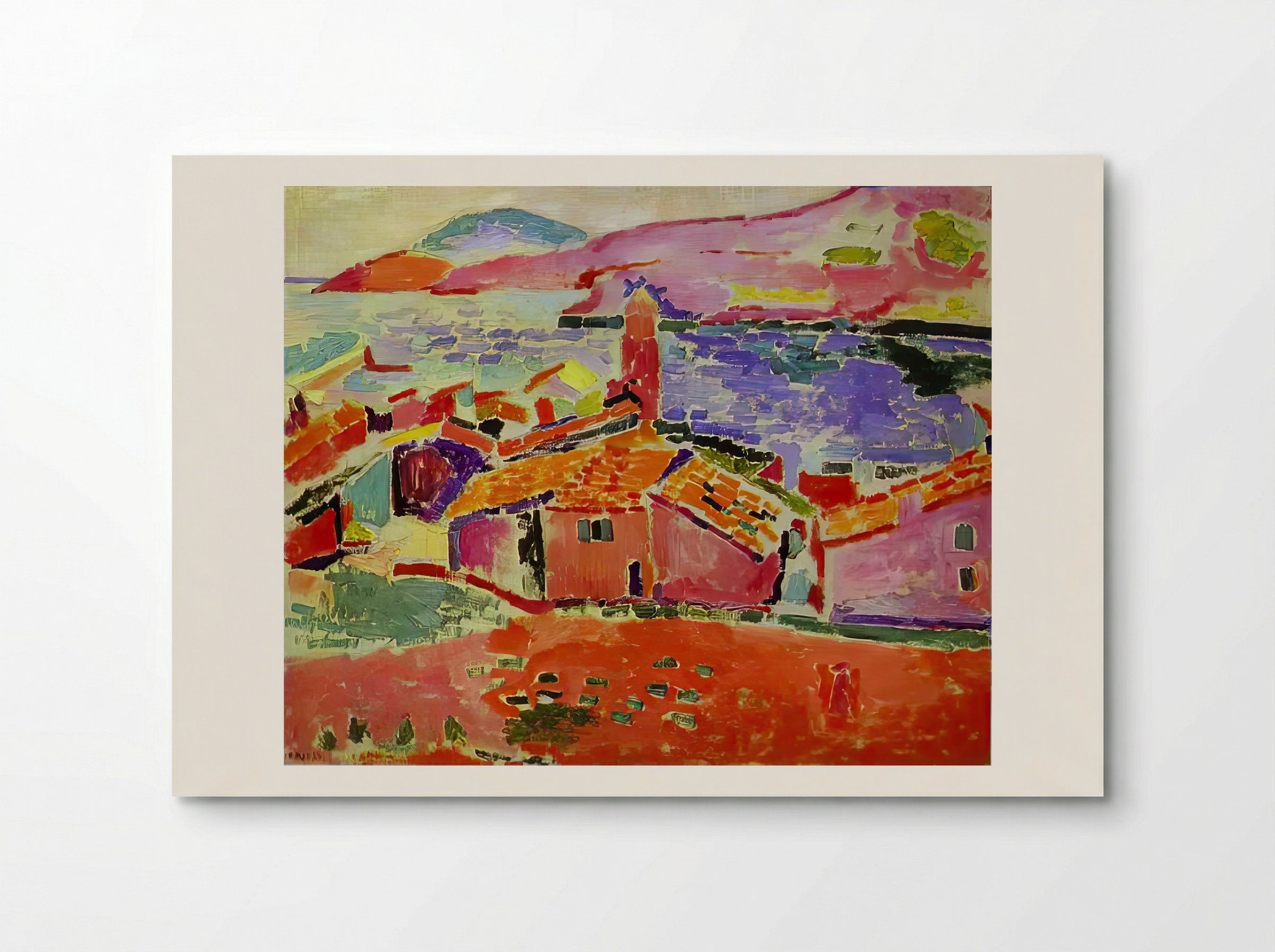View of Collioure by Henri Matisse – Fauvist Seaside Landscape Print - Poster