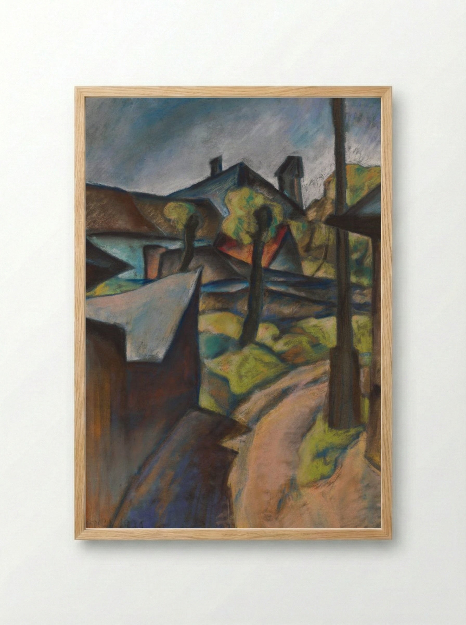 On the Outskirts of Kosice - Konstantin Bauer - Framed Print Wood