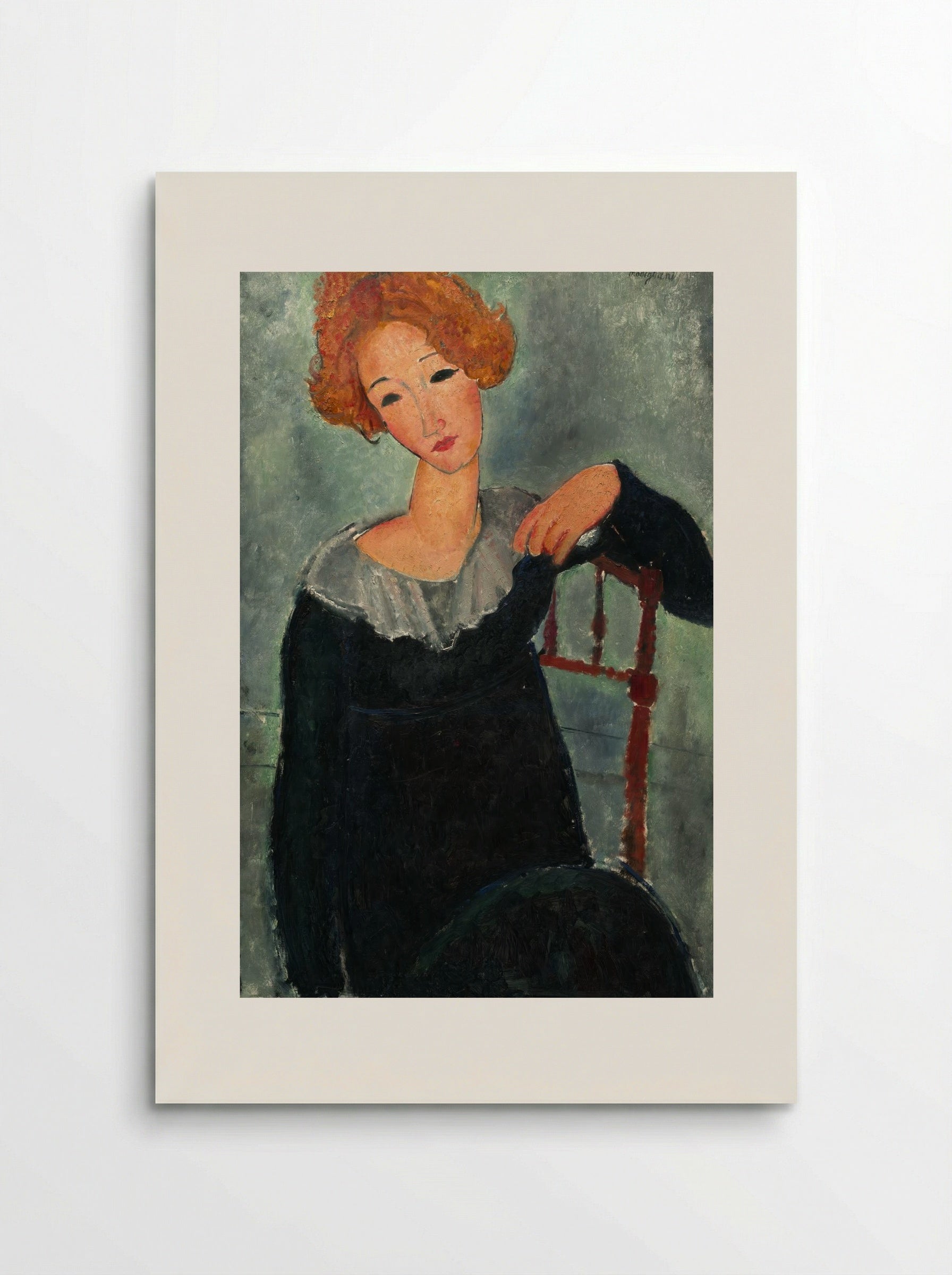 Woman with Red Hair - Amedeo Modigliani - Poster