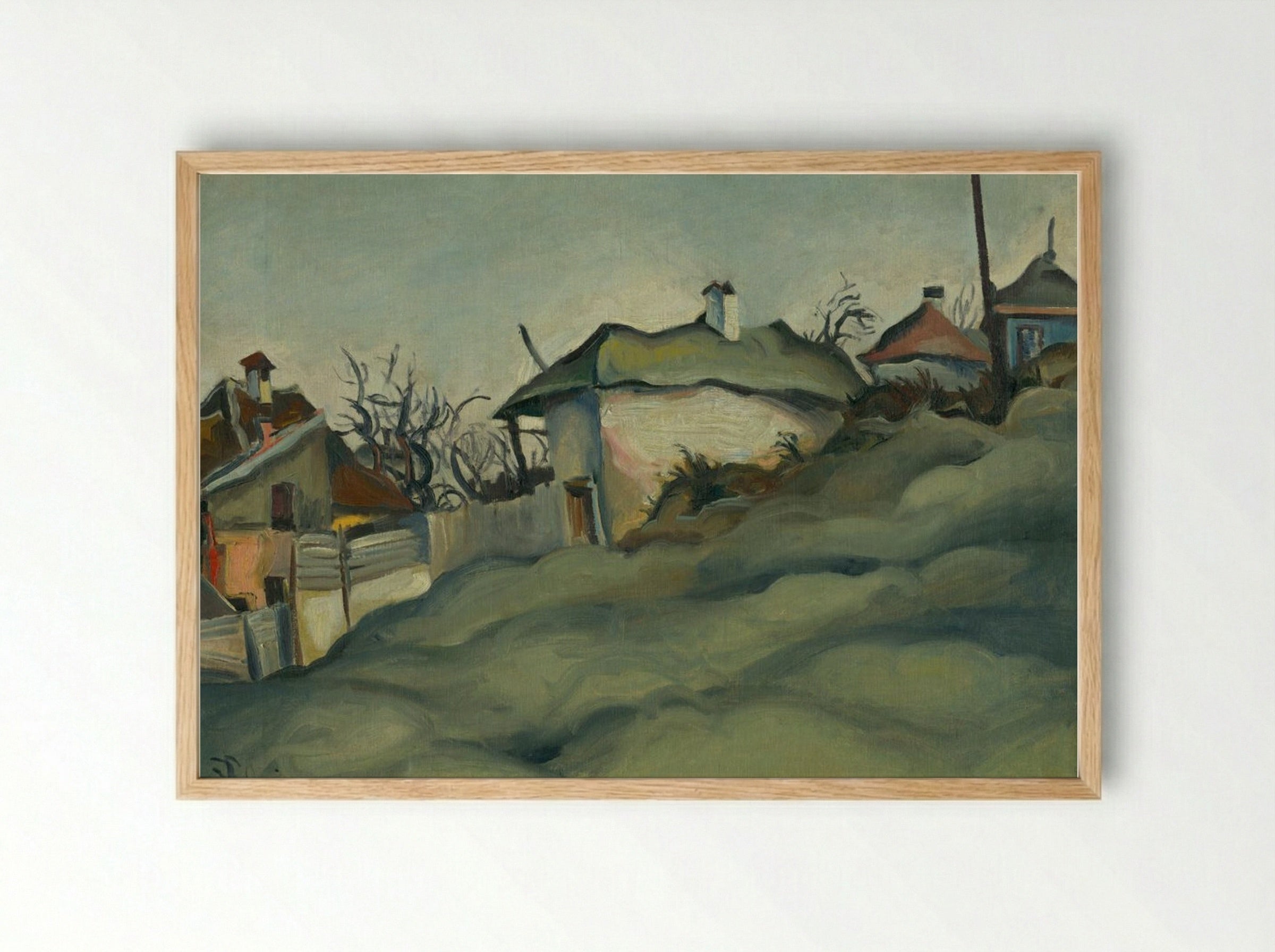 Periphery of Kosice - Konstantin Bauer - Framed Print Wood