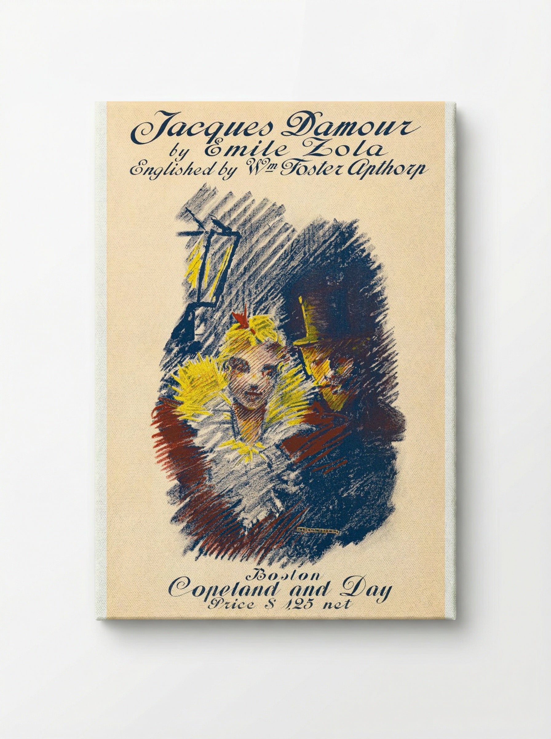 Jacques Damour by Emile Zola - Ethel Reed - Canvas