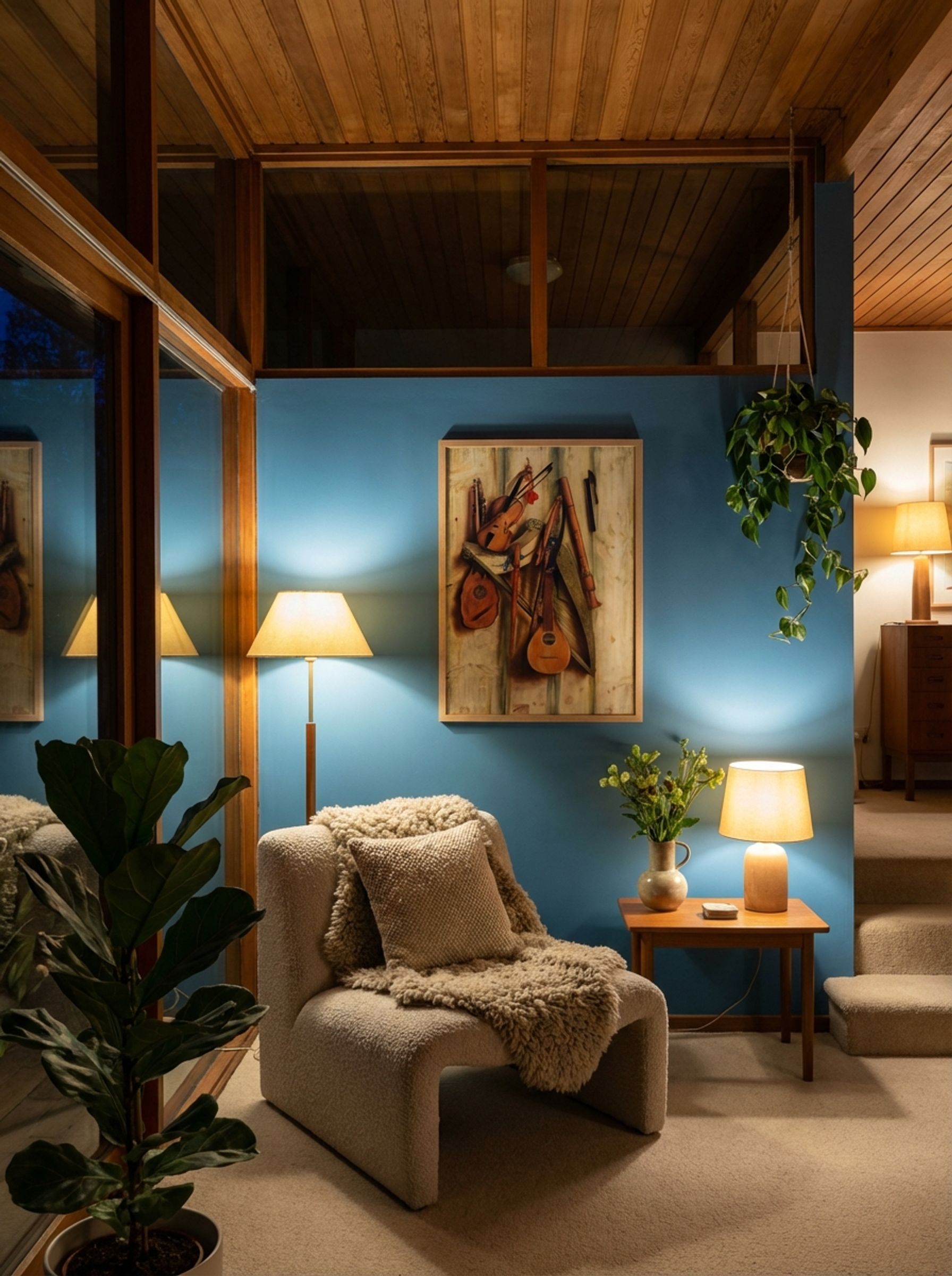 Board Wall with Musical Instruments (Trompe l'Oeil) - Franciscus Gijsbrechts - Lifestyle