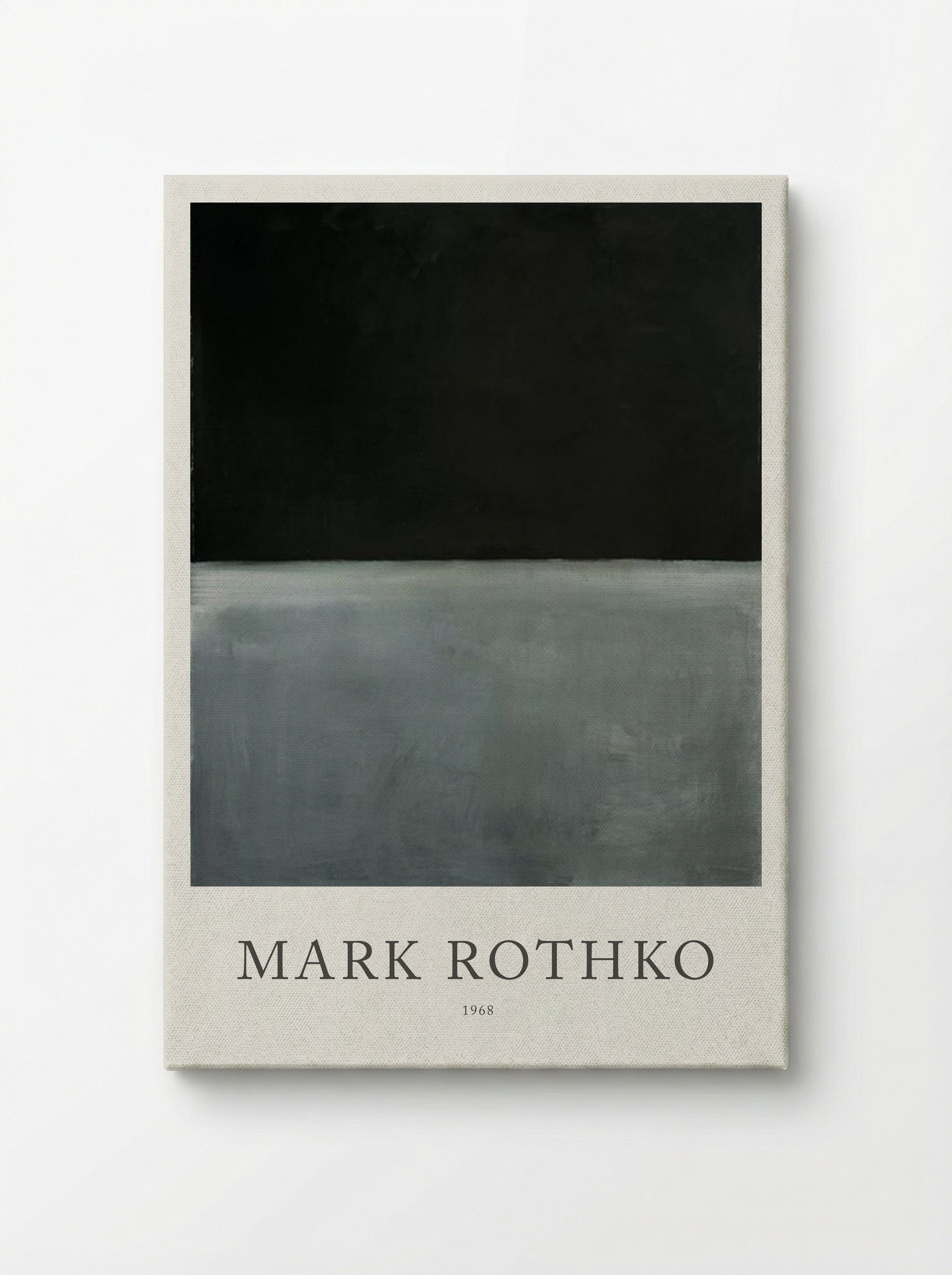 Untitled (Black and Grey) - Mark Rothko - Canvas