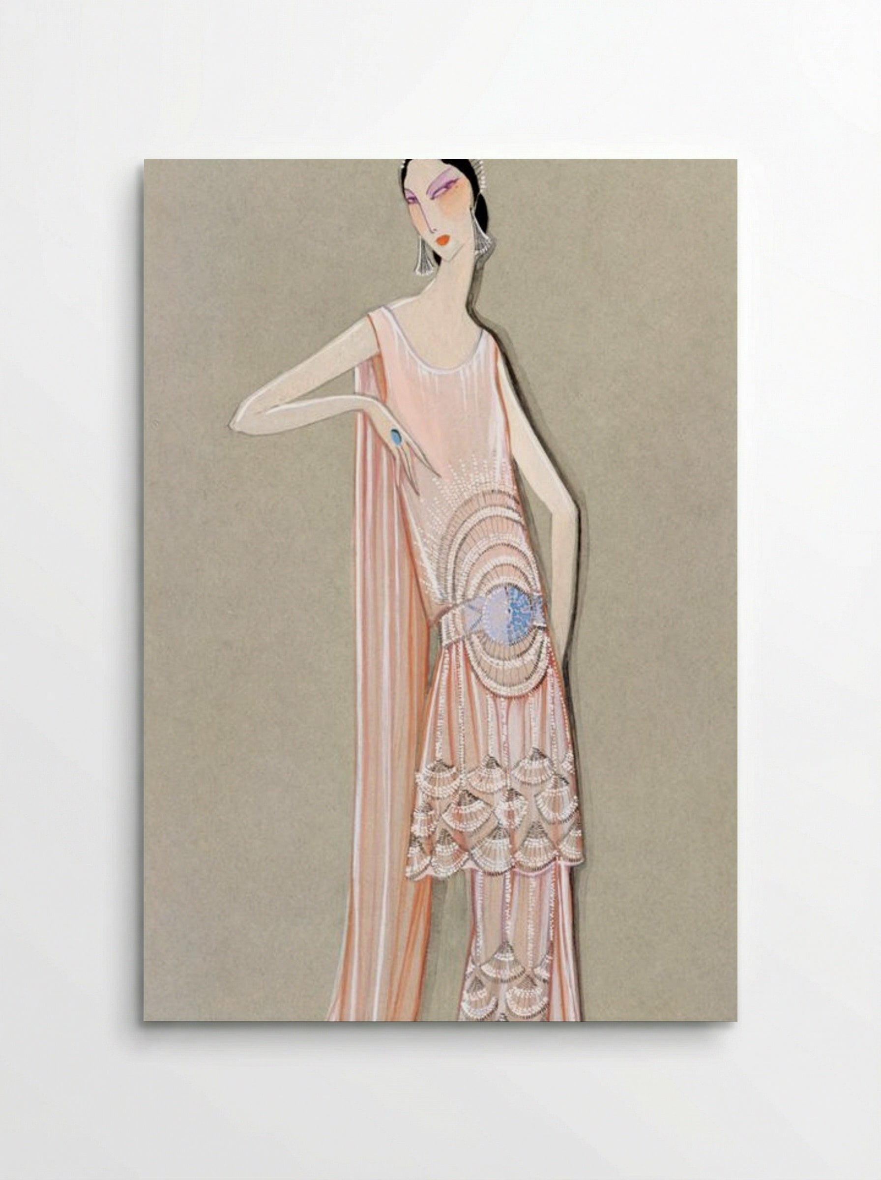 Projet de Robe, Février, La Sirène (1924) - Fine Art Print - Poster