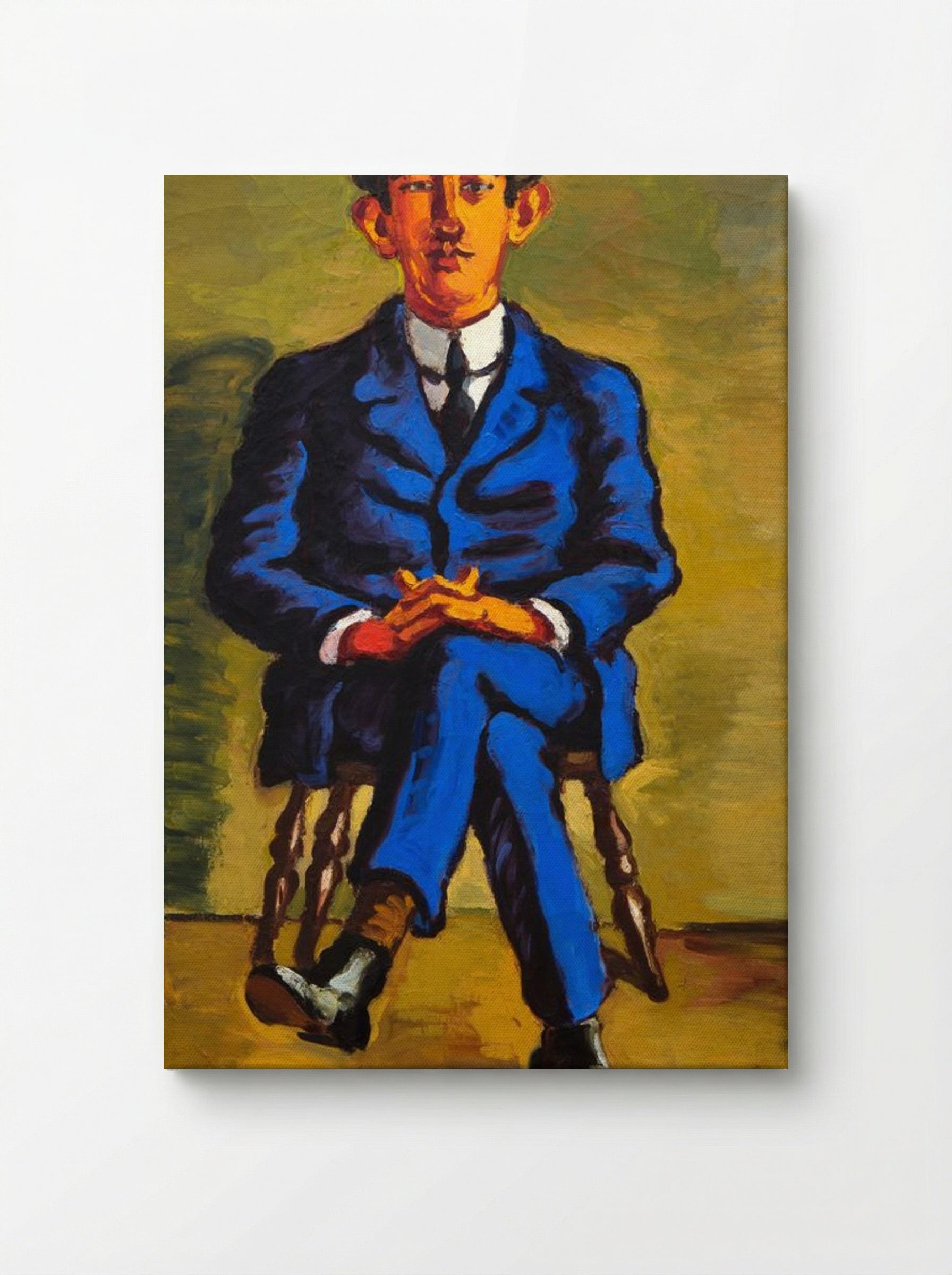 Portrait of the Poet Emil Bønnelycke - Vilhelm Lundstrøm - Canvas