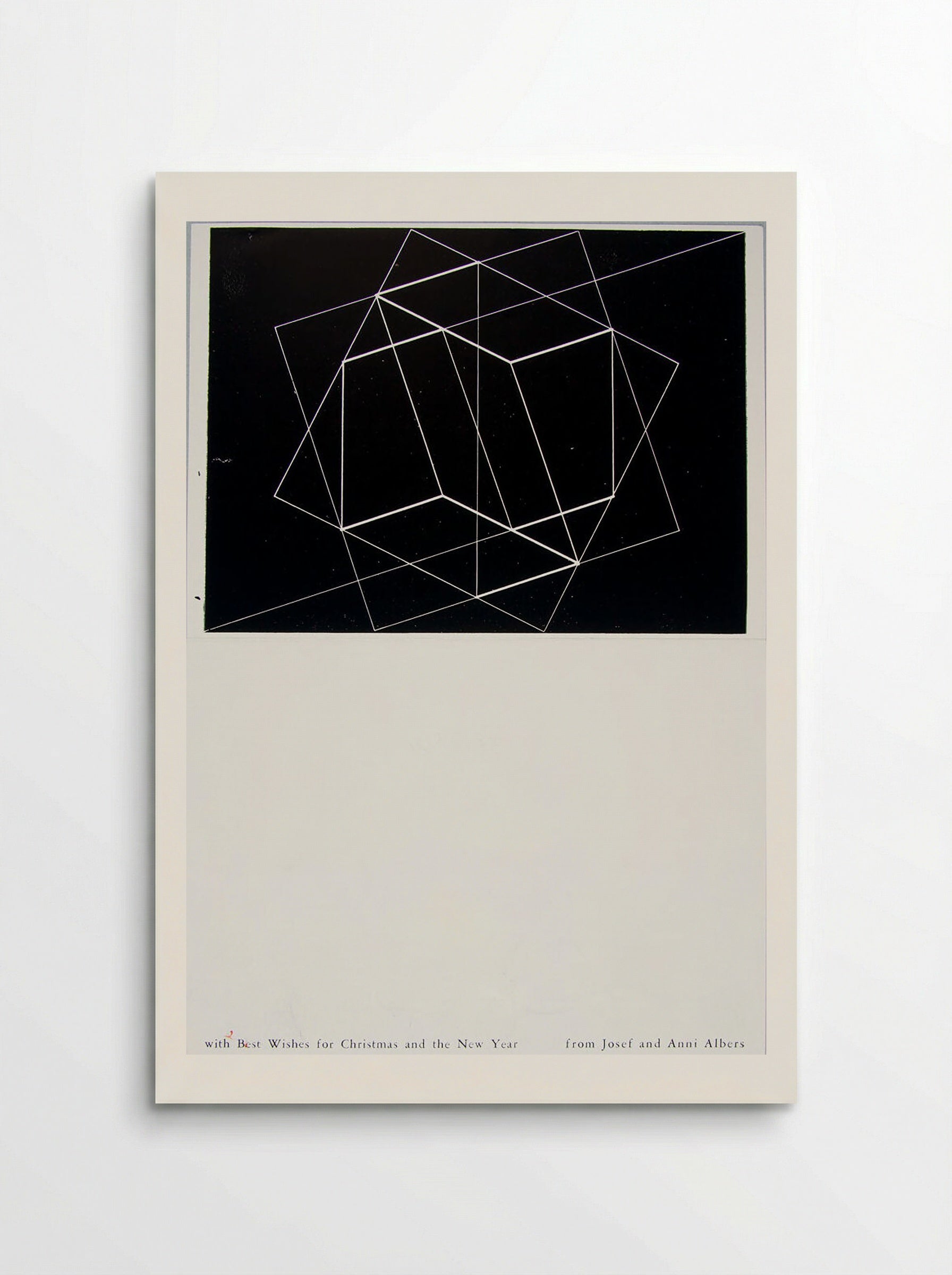Geometric Abstraction (Christmas Card Design) - Josef Albers - Poster