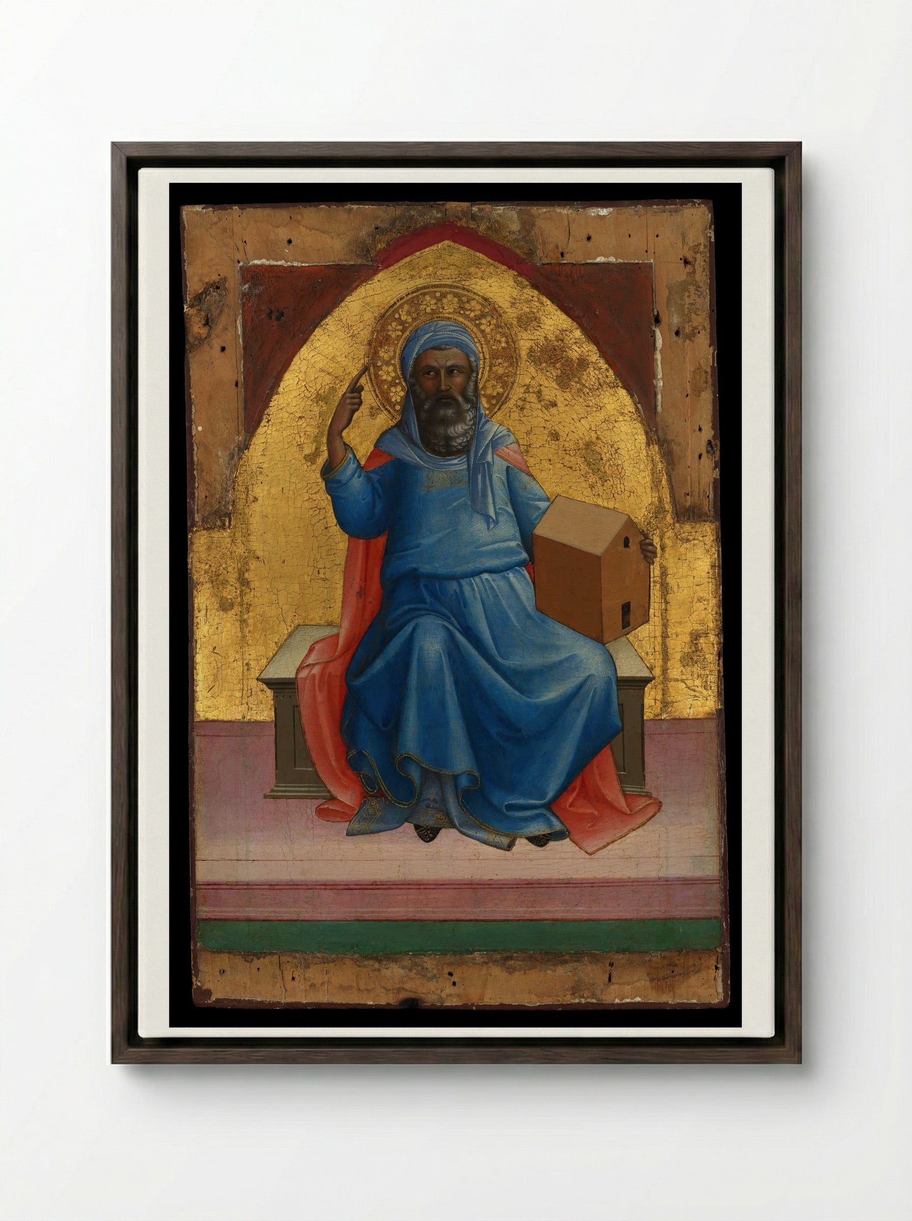 Noah - Lorenzo Monaco - Framed Canvas Dark Wood