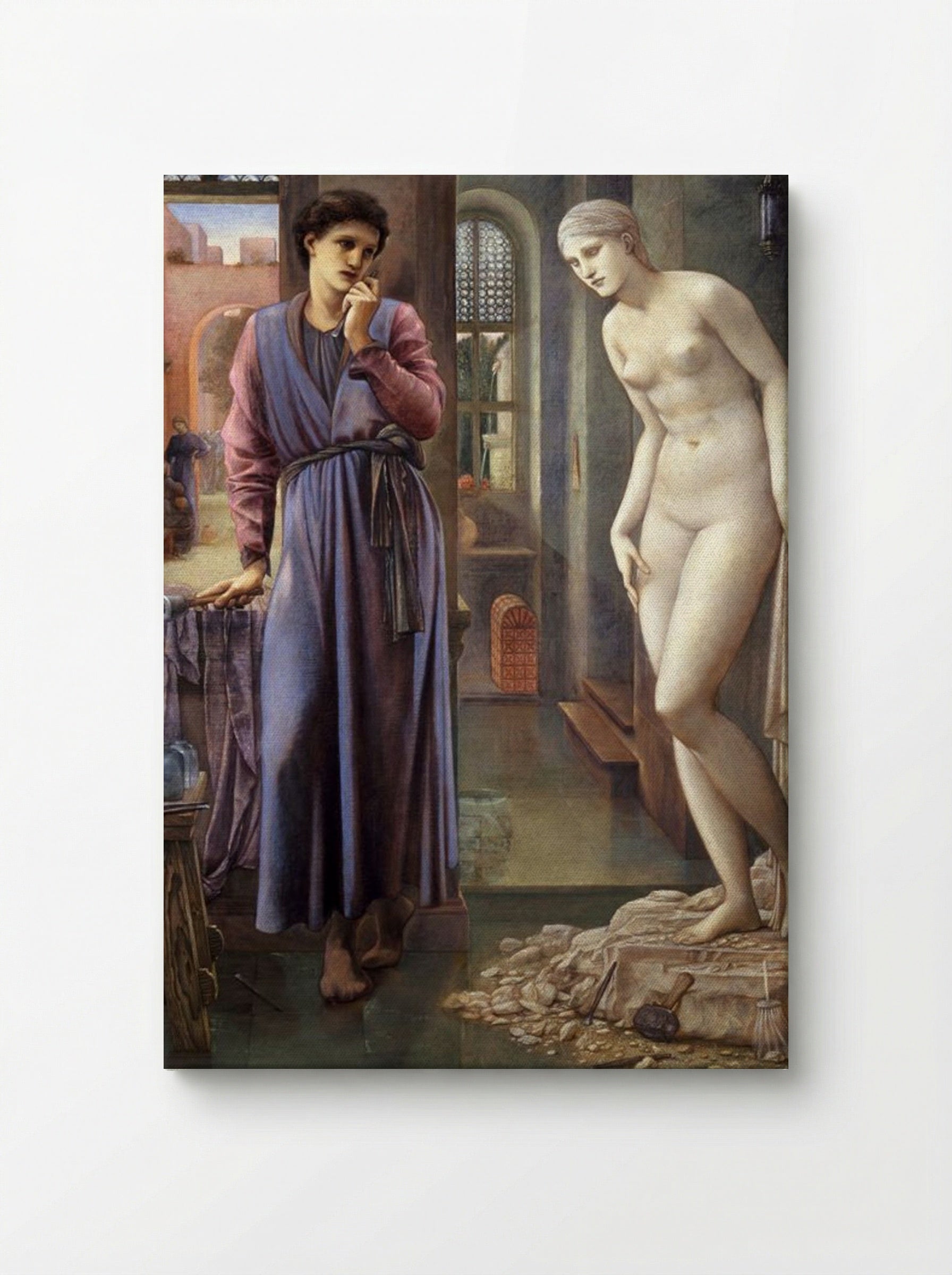 Pygmalion and the Image: The Hand Refrains - Edward Burne-Jones - Canvas