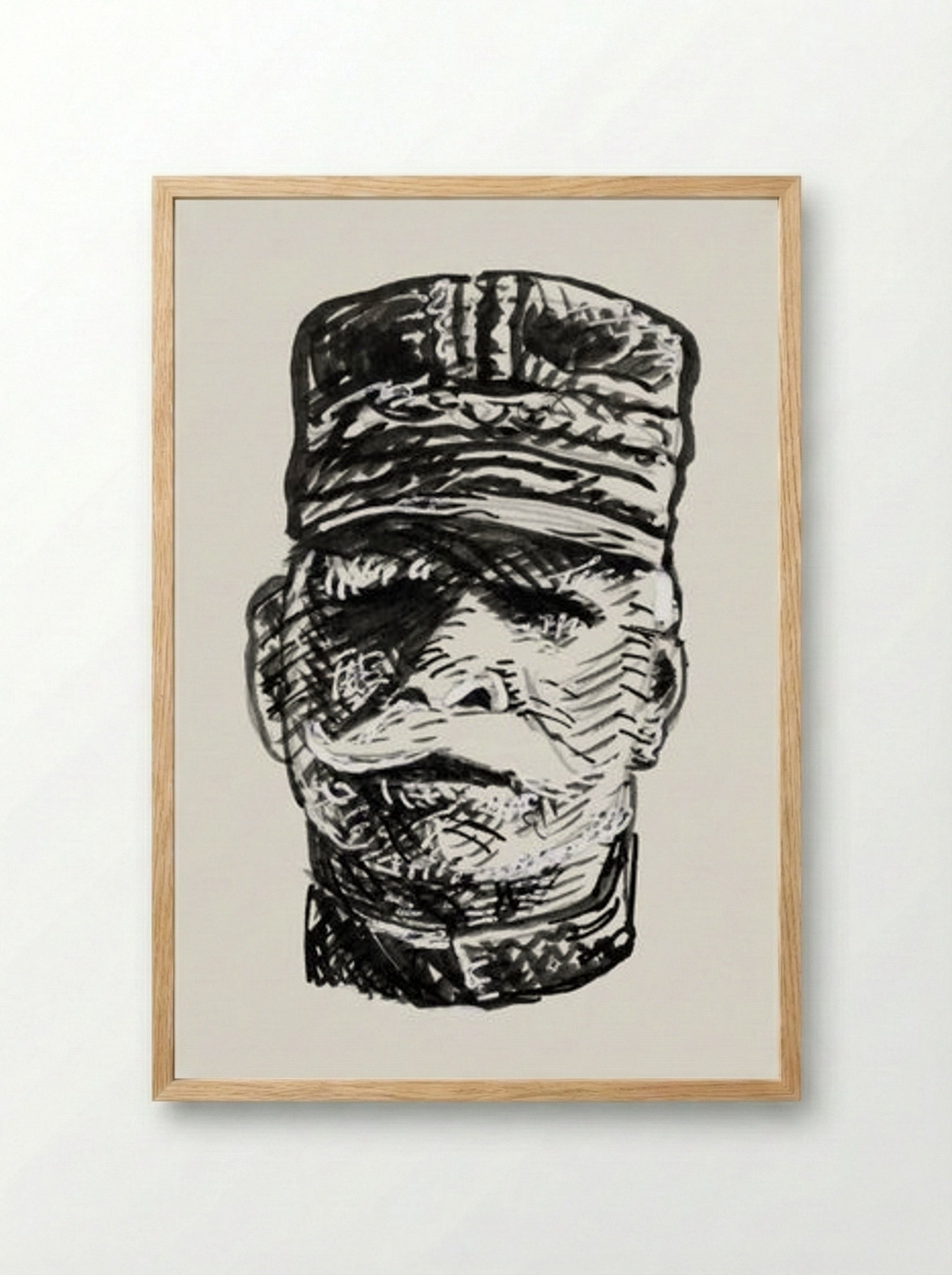 Portrait of General Joseph Jacques Césaire Joffre - Leo Gestel - Framed Print Wood