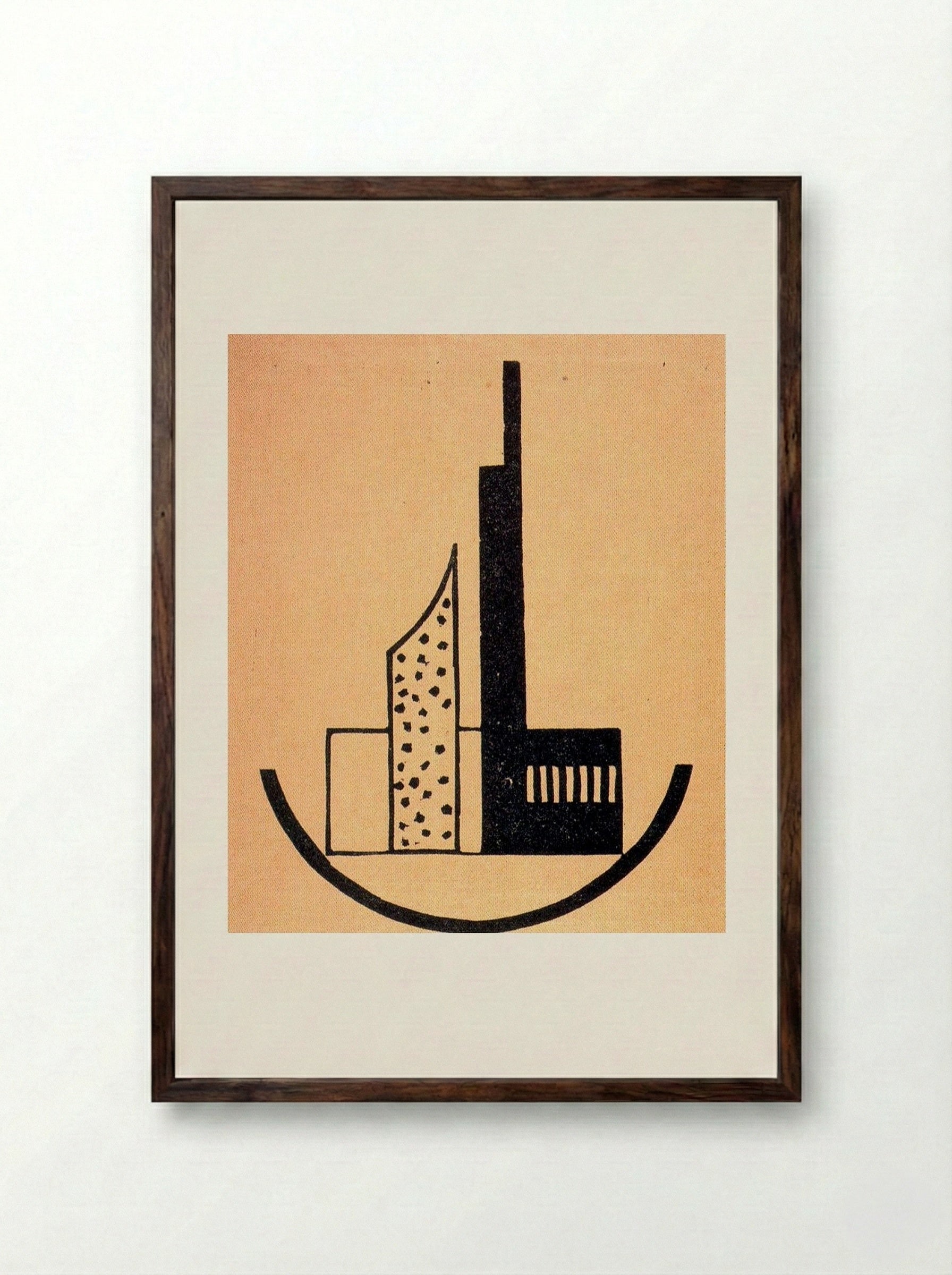 The Storm - László Moholy-Nagy - Framed Print Dark Wood
