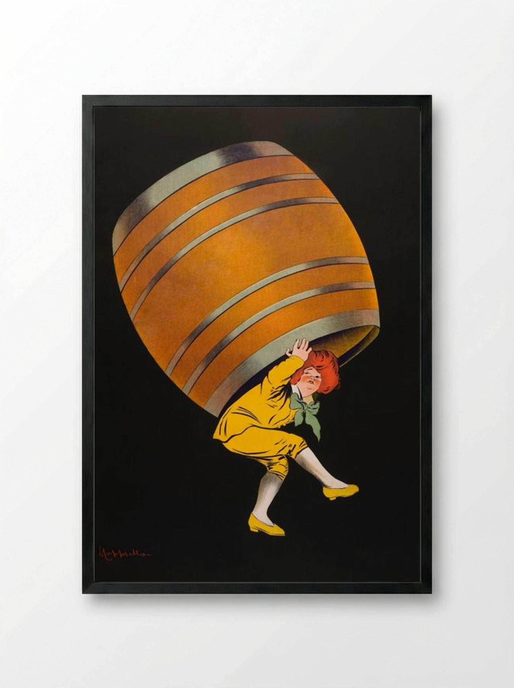 Cognac Pellisson - Leonetto Cappiello - Framed Print Black