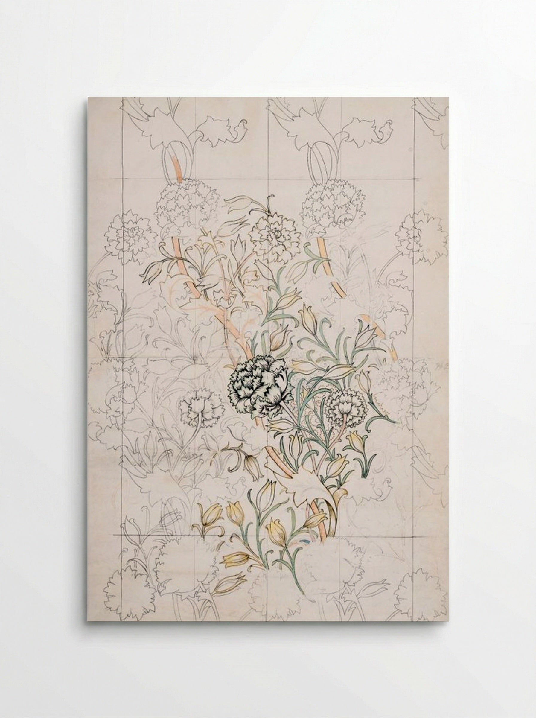 Study for 'Wild Tulip' Wallpaper - William Morris - Poster