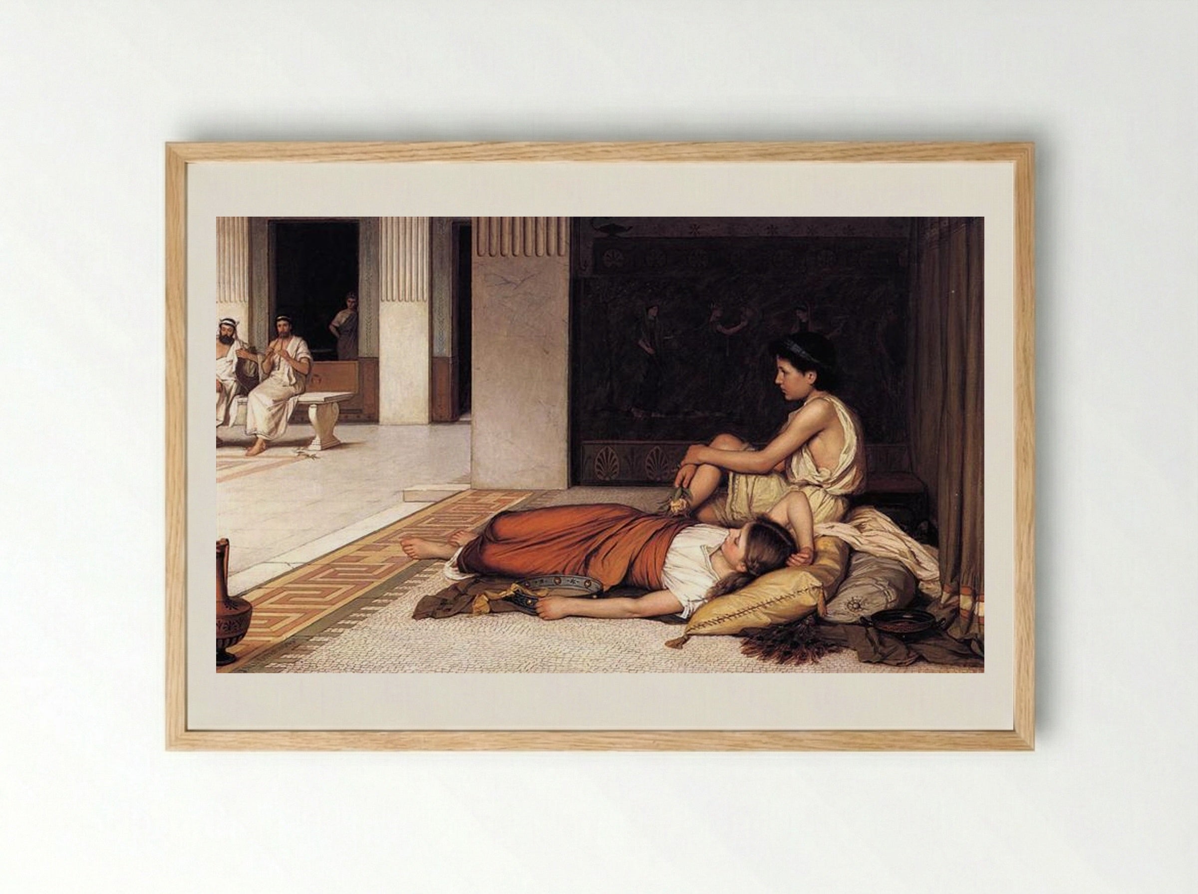 After the Dance - John William Waterhouse - Framed Print Wood