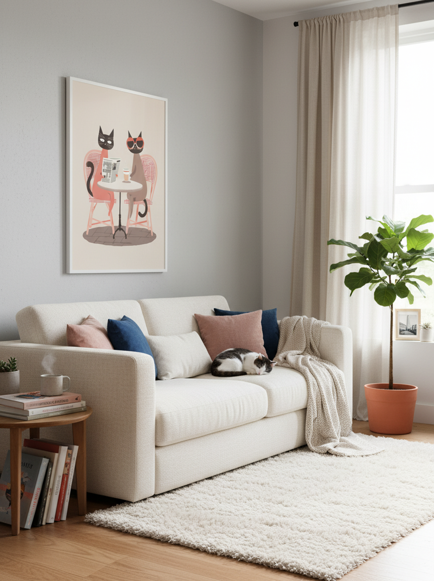 Parisian Cats at Café Pause - Lifestyle
