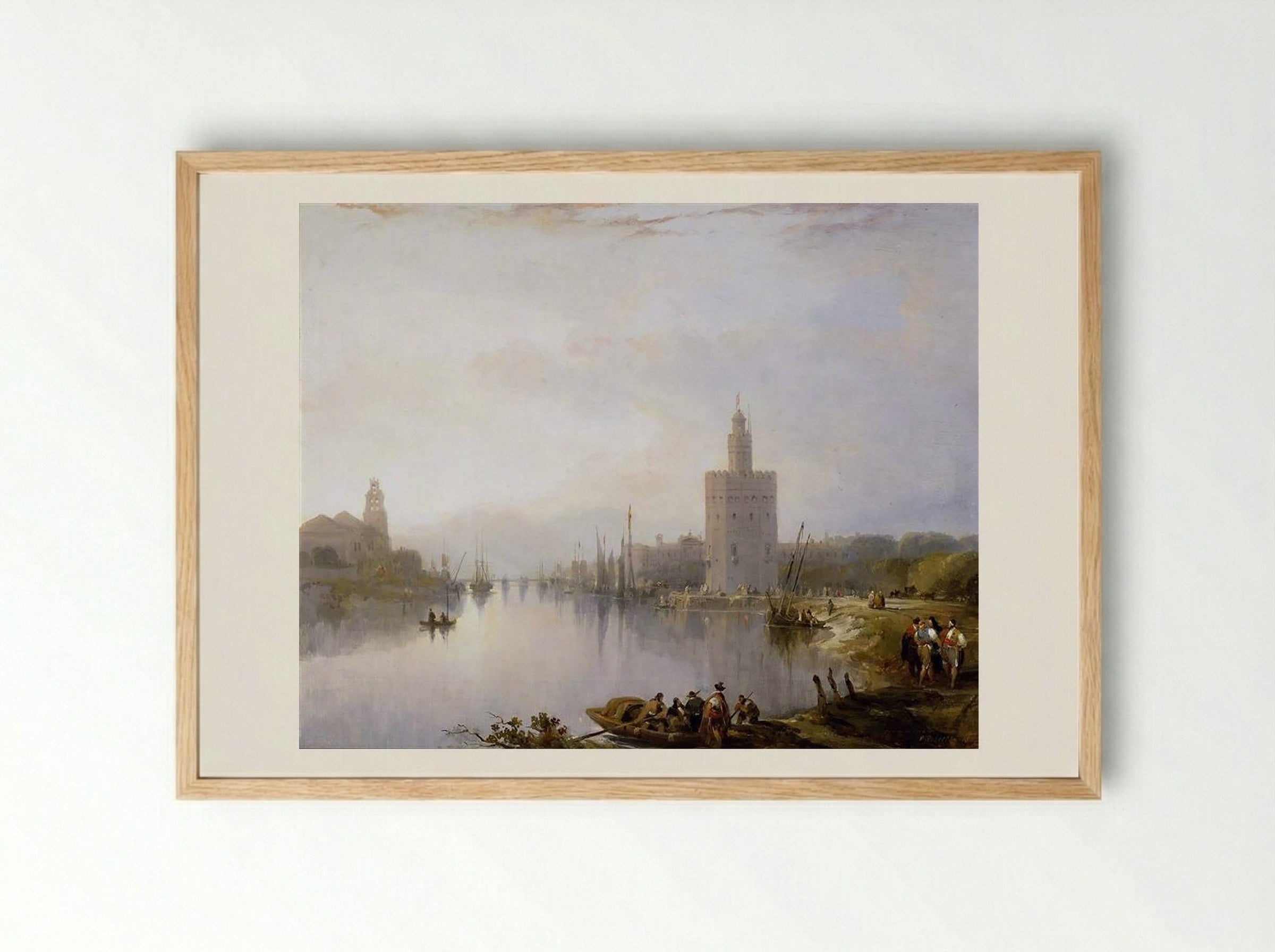 The Golden Tower - David Roberts - Framed Print Wood