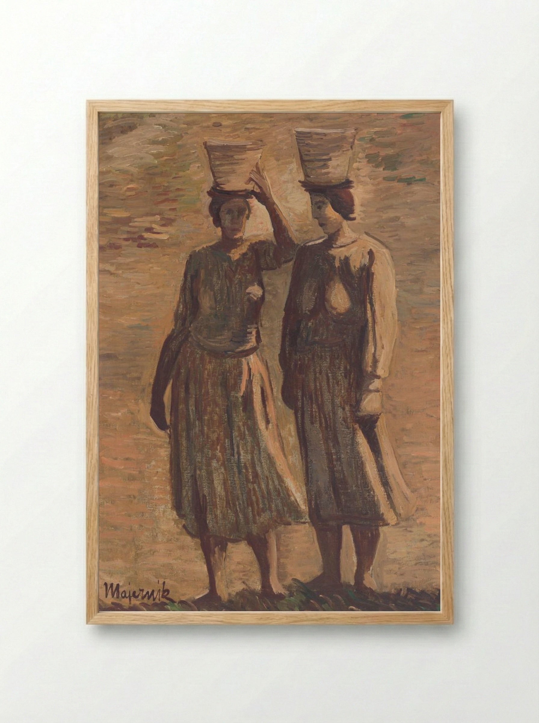 Water Bearers - Cyprián Majerník - Framed Print Wood