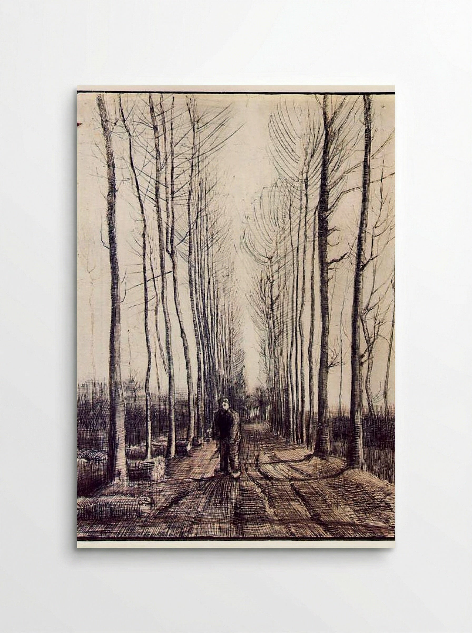 Avenue of Poplars in Autumn - Vincent van Gogh - Poster