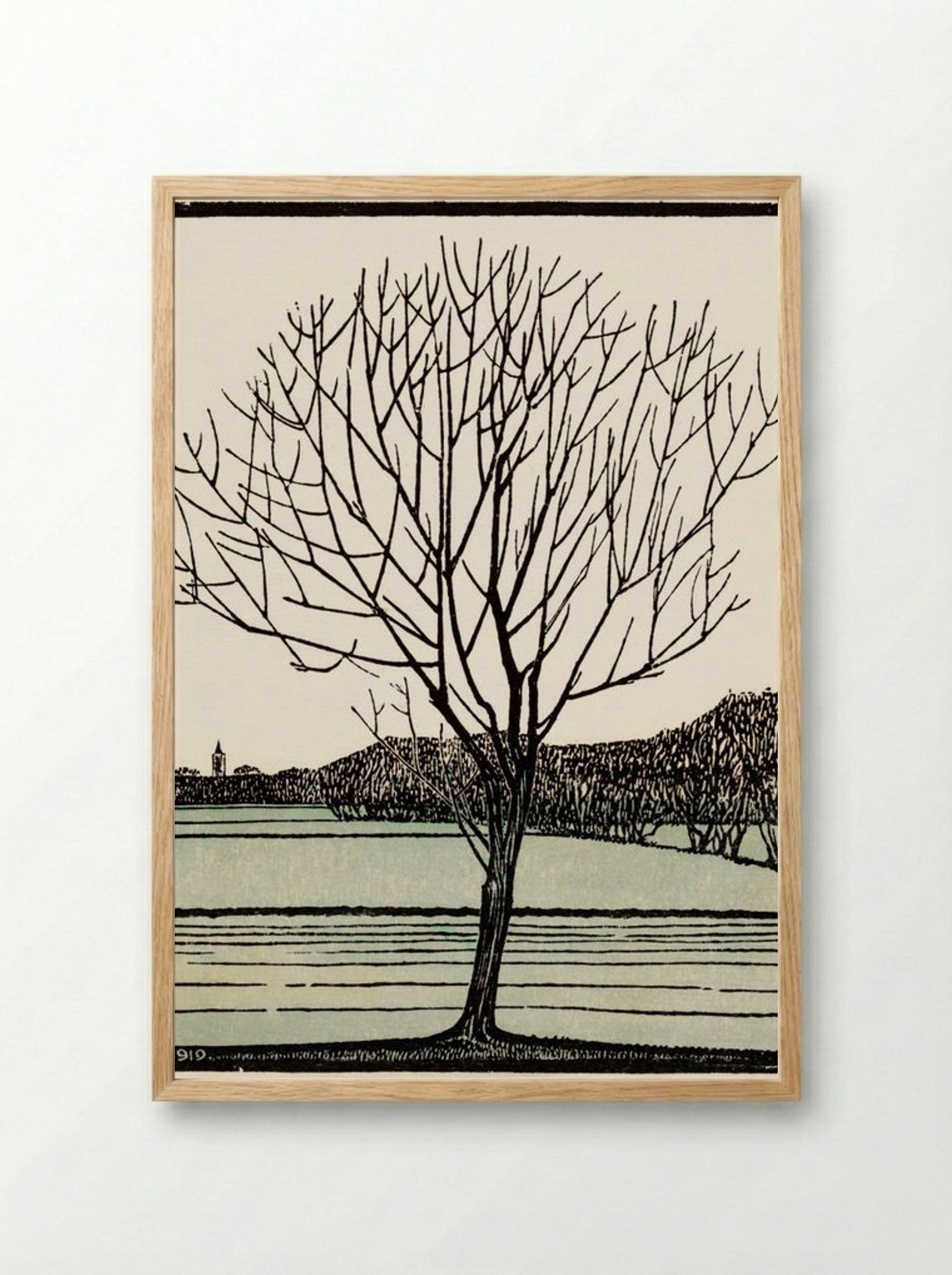 Bald Tree - Julie de Graag - Framed Print Wood