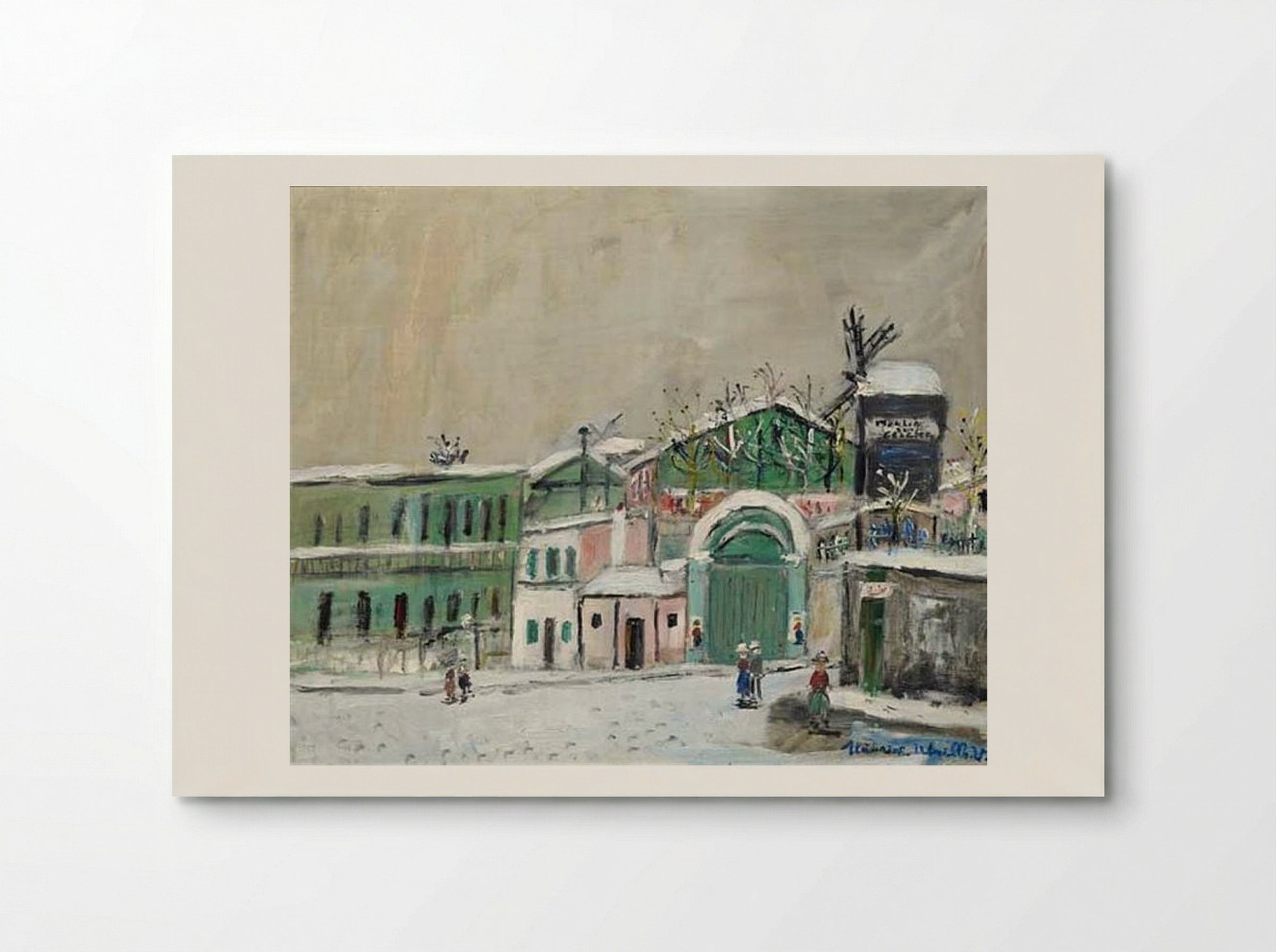 Moulin de la Galette under the Snow - Maurice Utrillo - Poster