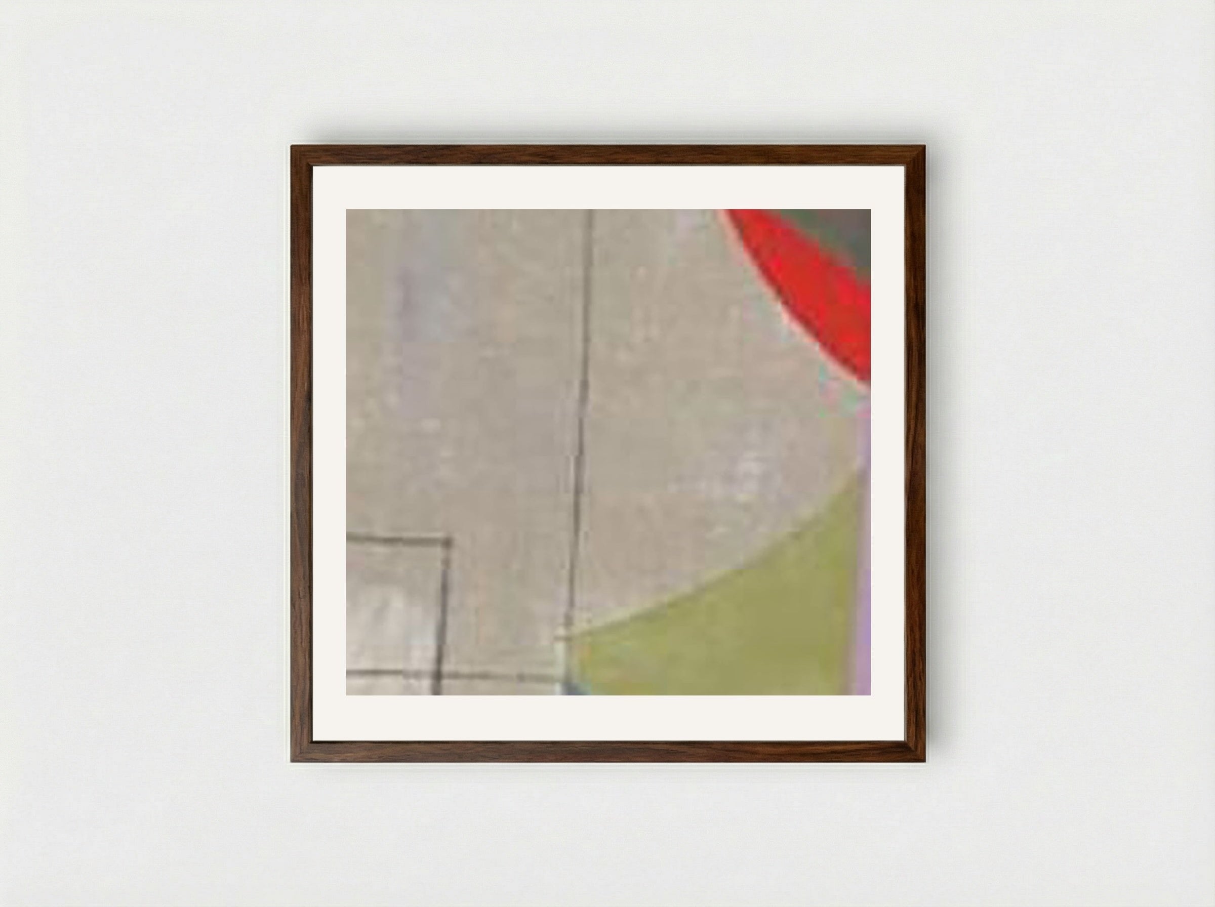 Feb 2-54 (Ben Nicholson) - Ben Nicholson - Framed Print Dark Wood