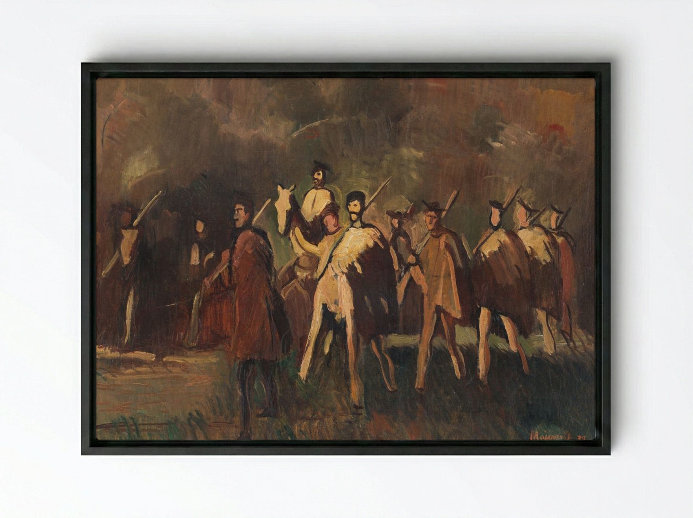 Expedition - Cyprián Majerník - Framed Canvas Black