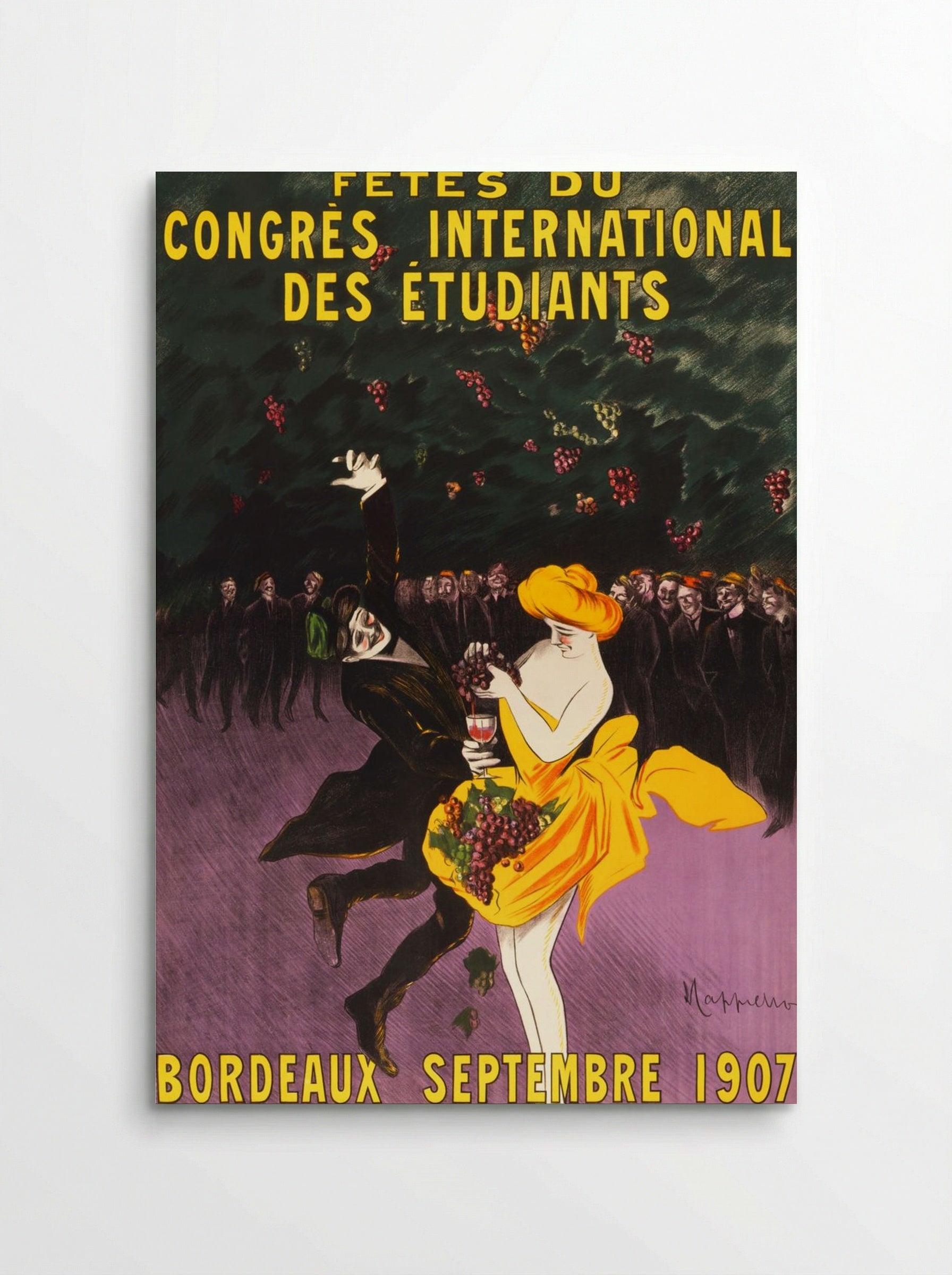 Celebrations of the International Student Congress, Bordeaux, 1907 - Leonetto Cappiello - Poster