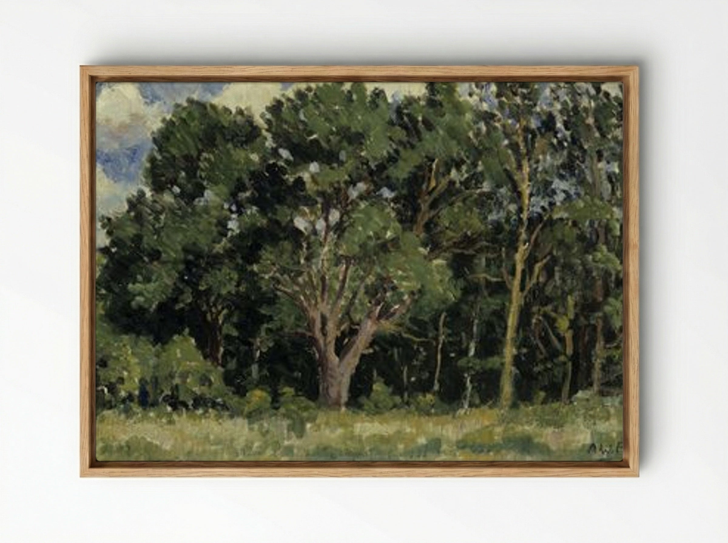 The Wood - Alfred William Finch - Framed Canvas Wood