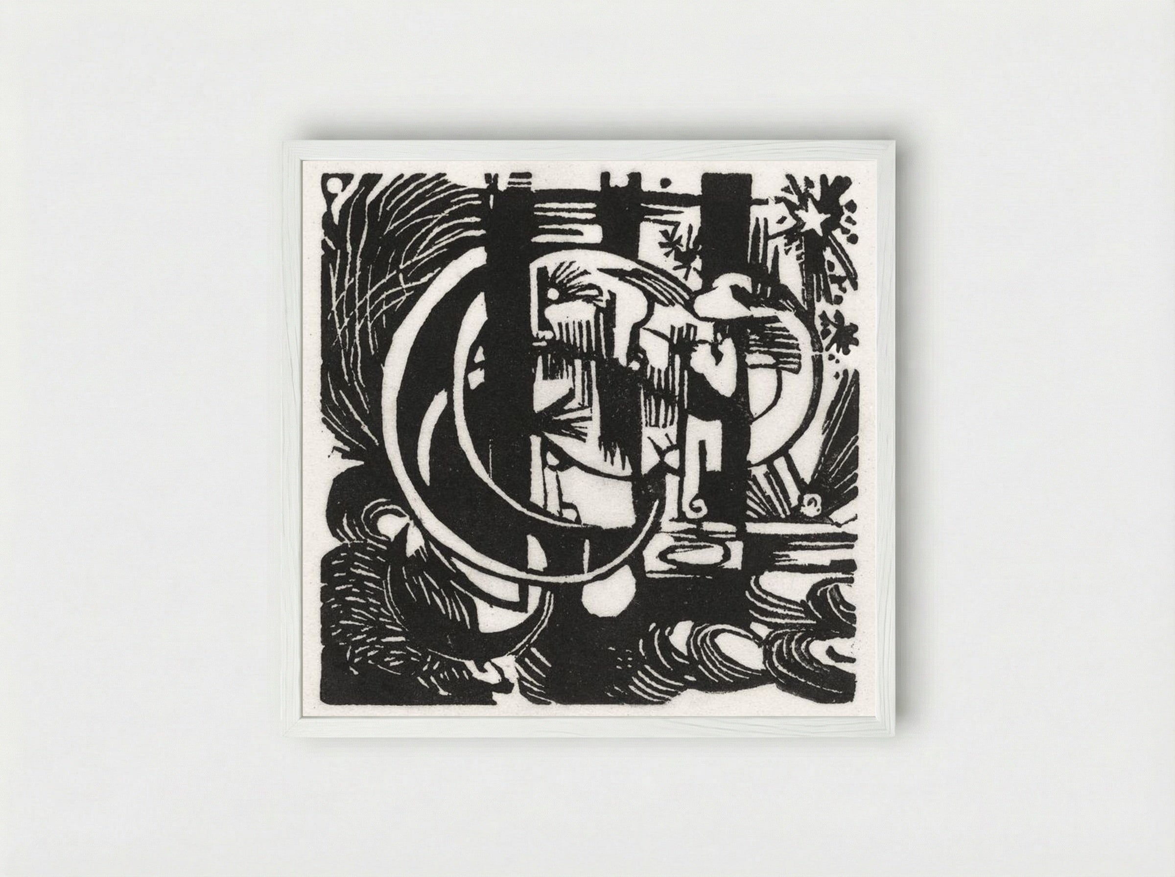 Lizards - Franz Marc - Framed Print White