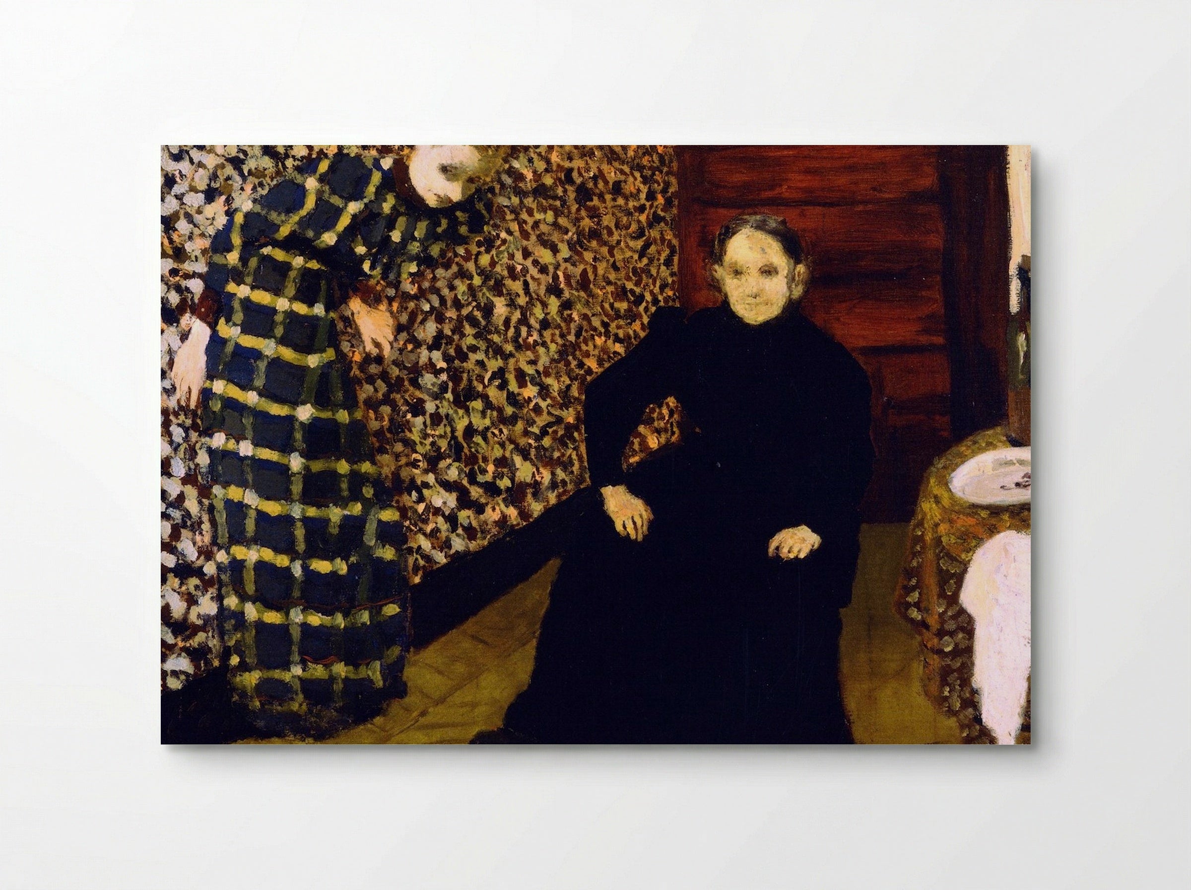 Interior with Mother and Sister of the Artist - Édouard Vuillard - Poster