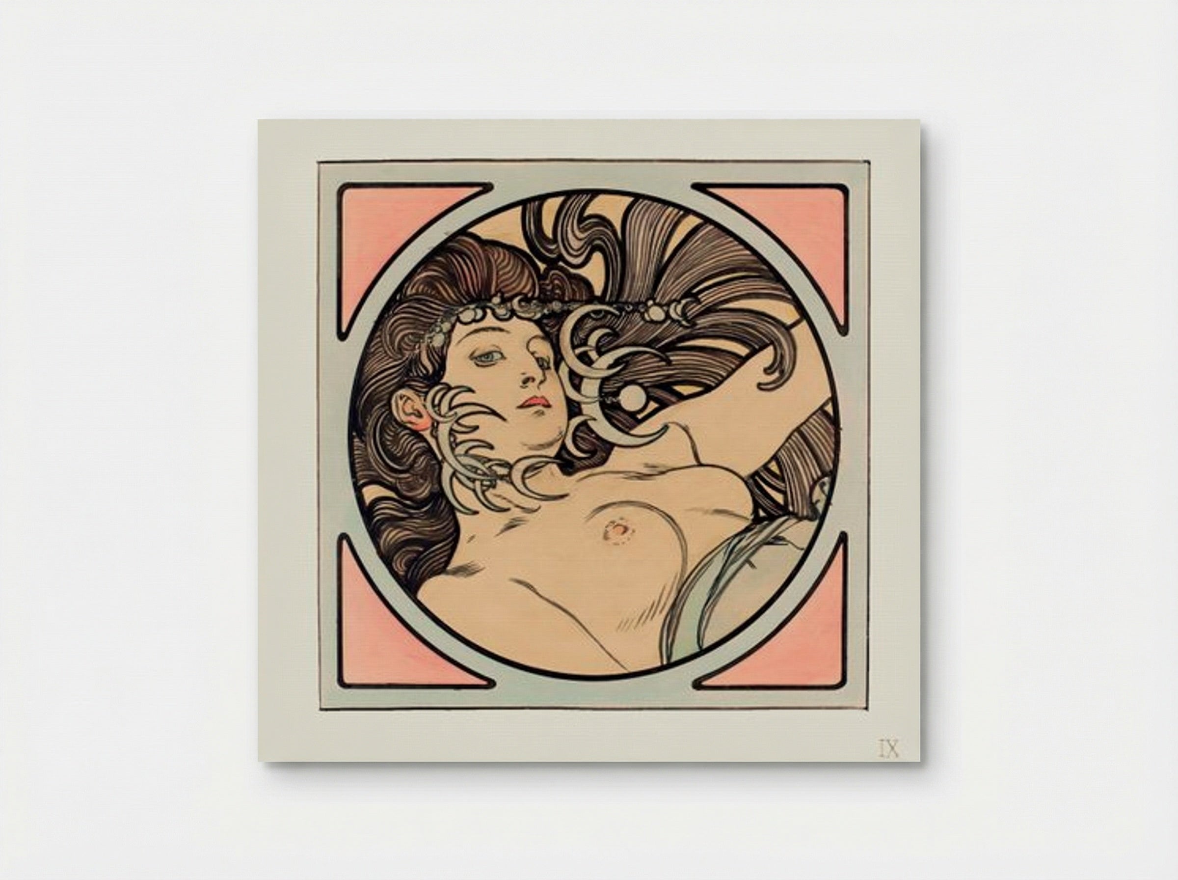 Stained Glass Window for the Facade of the Fouquet Boutique - Alphonse Mucha - Poster