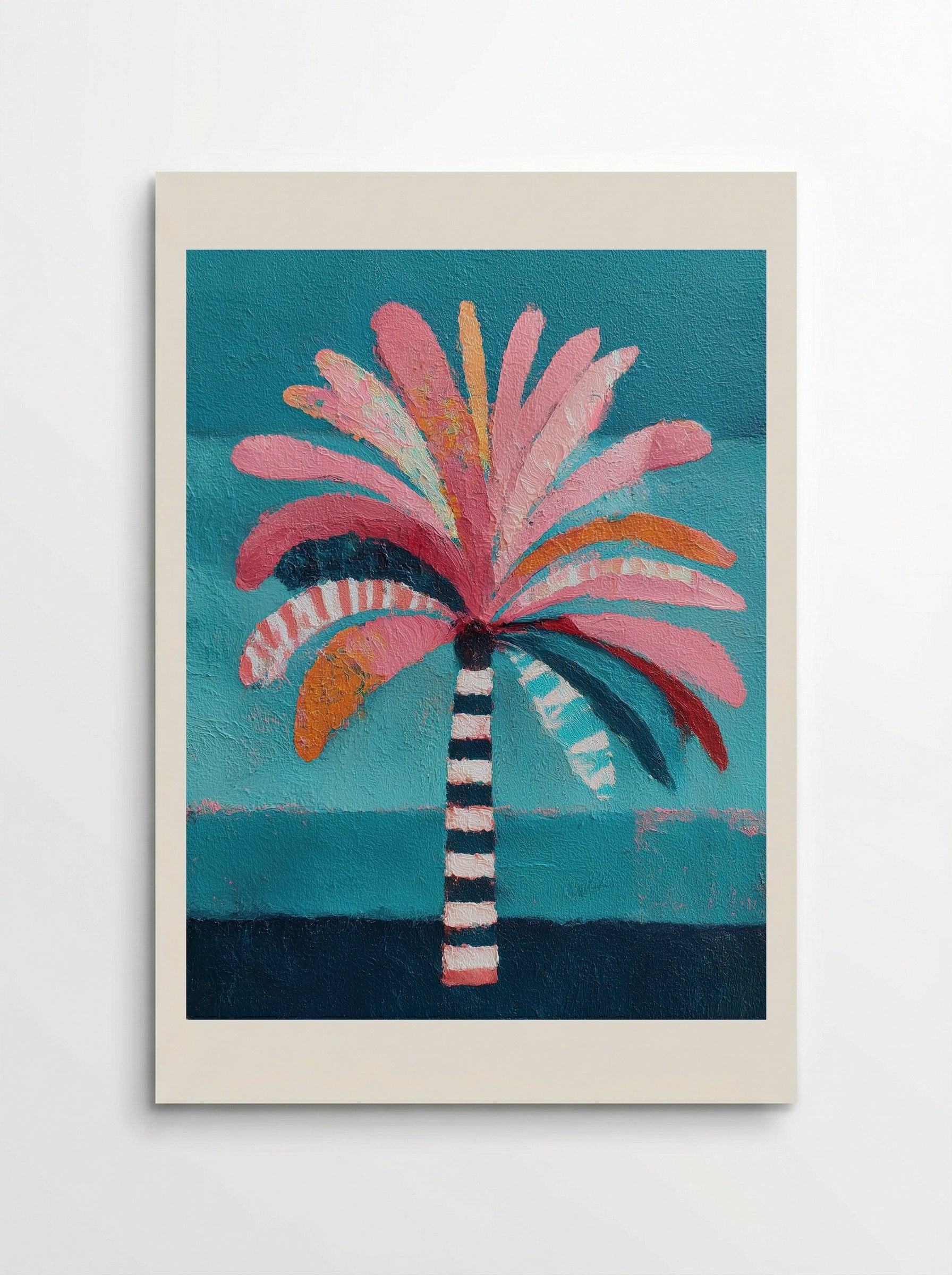 Electric Tropic Palm Pop Art Print - Poster