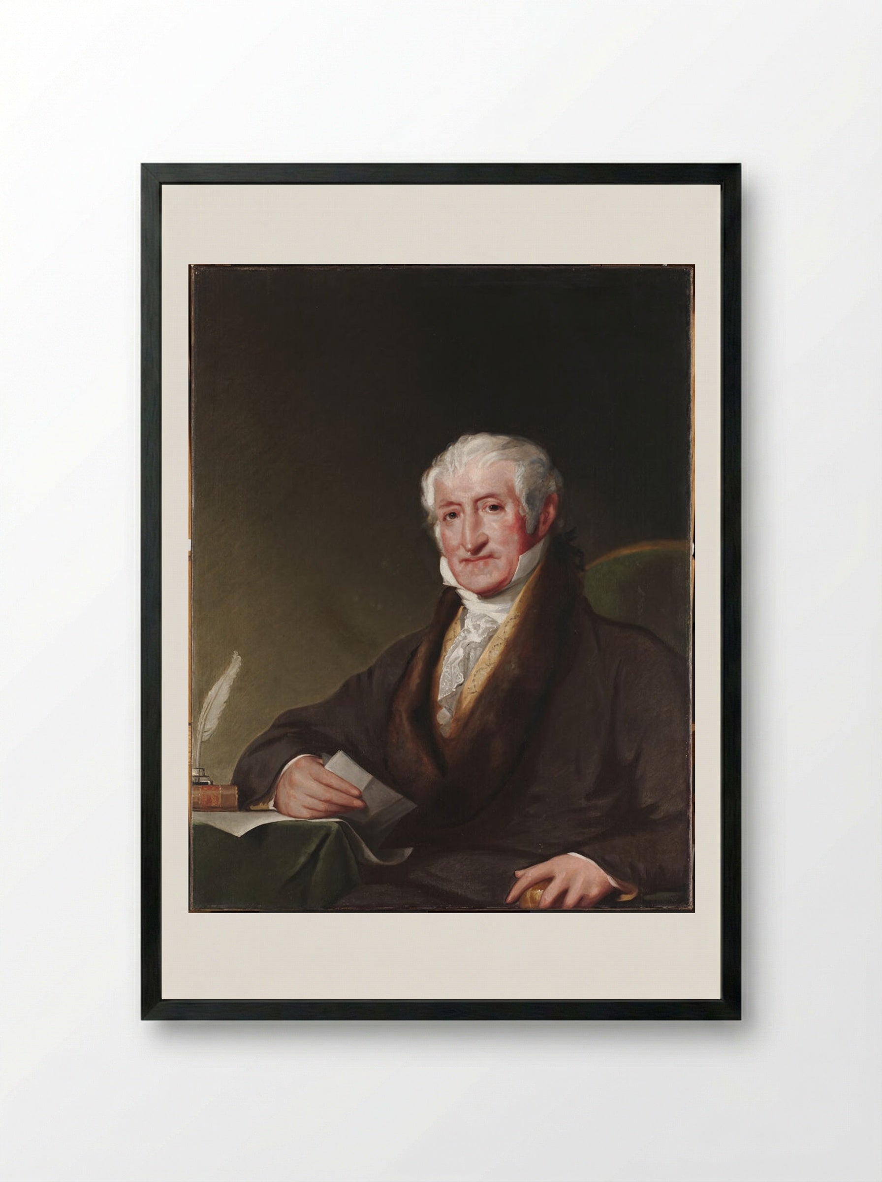 Ward Nicholas Boylston (1749-1828) - Gilbert Stuart - Framed Print Black