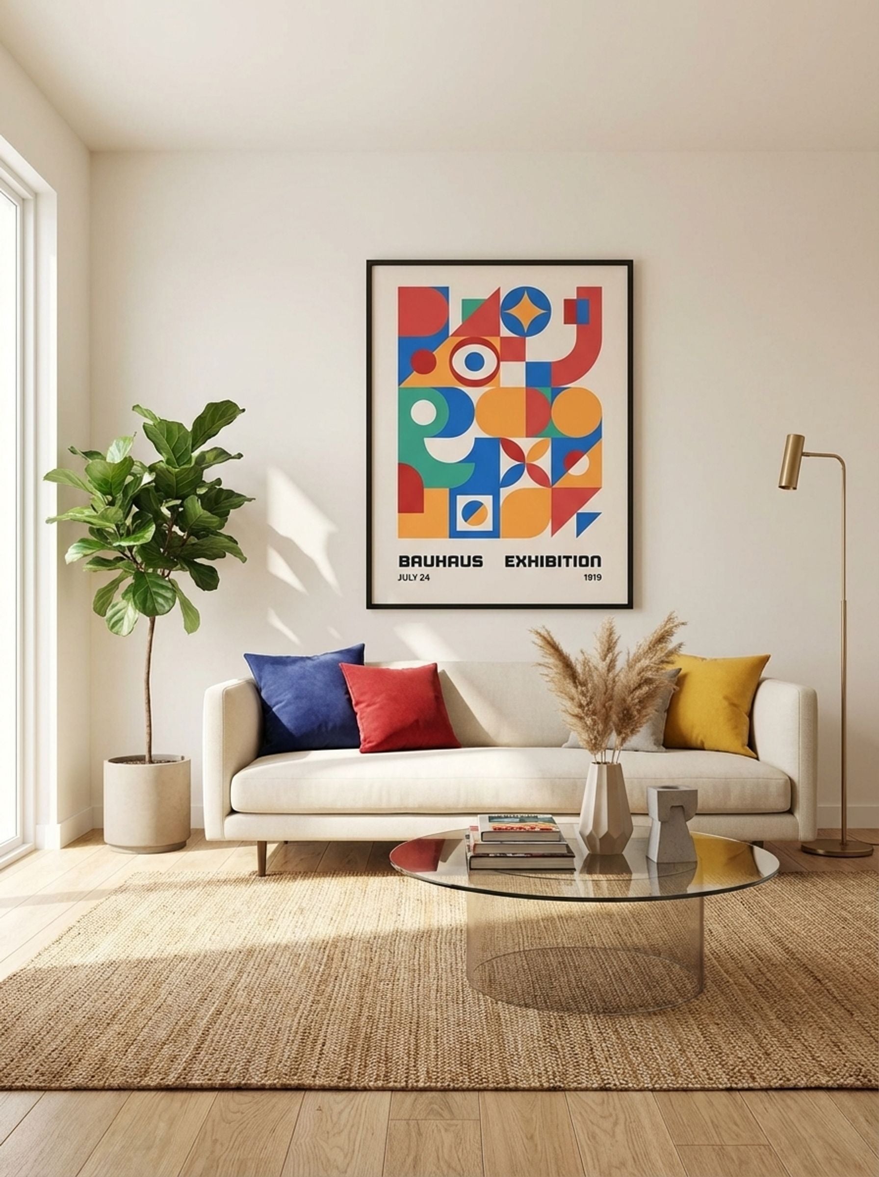 Bauhaus Multiform Collage – 1919 Exhibition Poster - Lifestyle