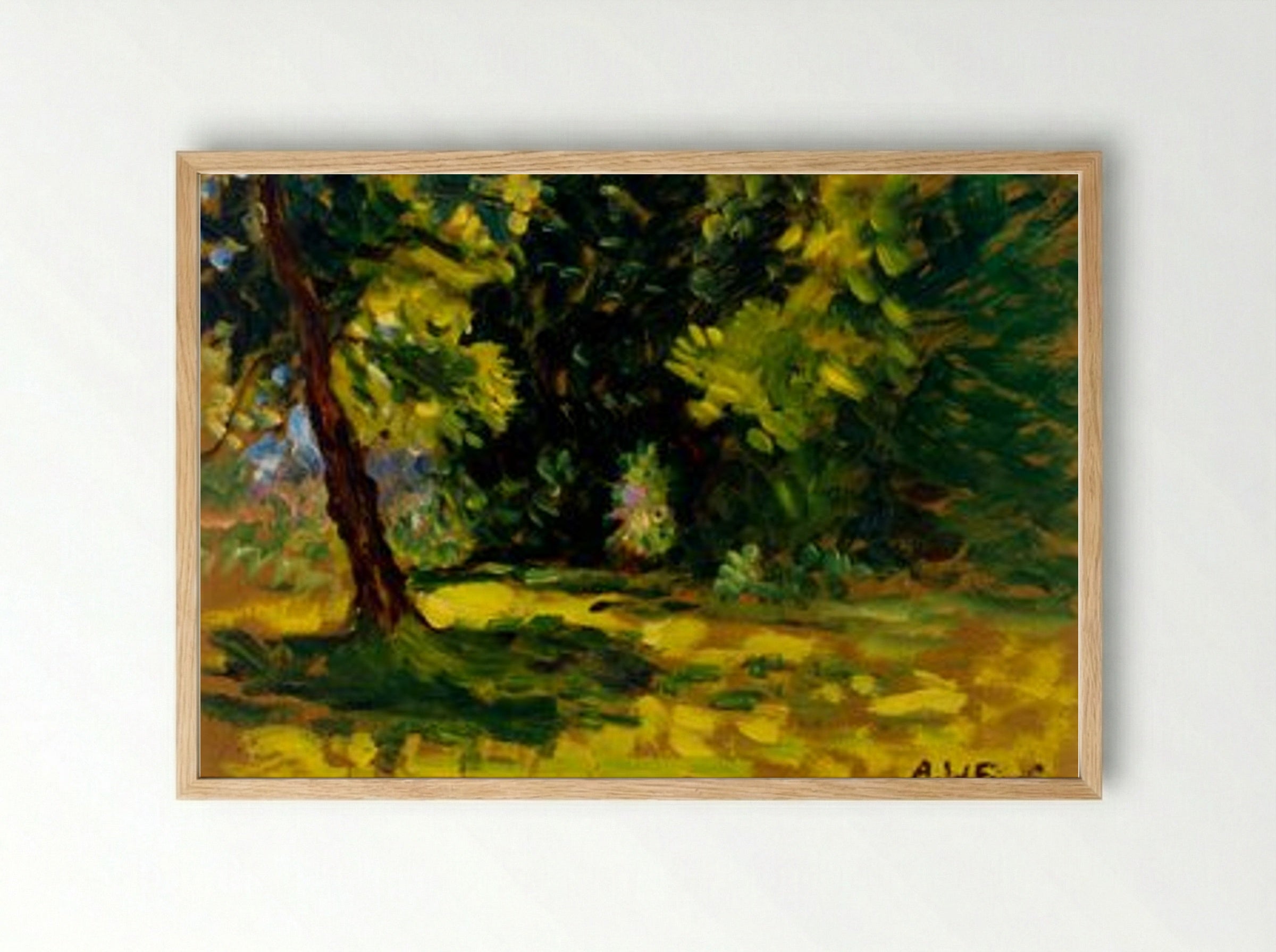 Bushes - Alfred William Finch - Framed Print Wood