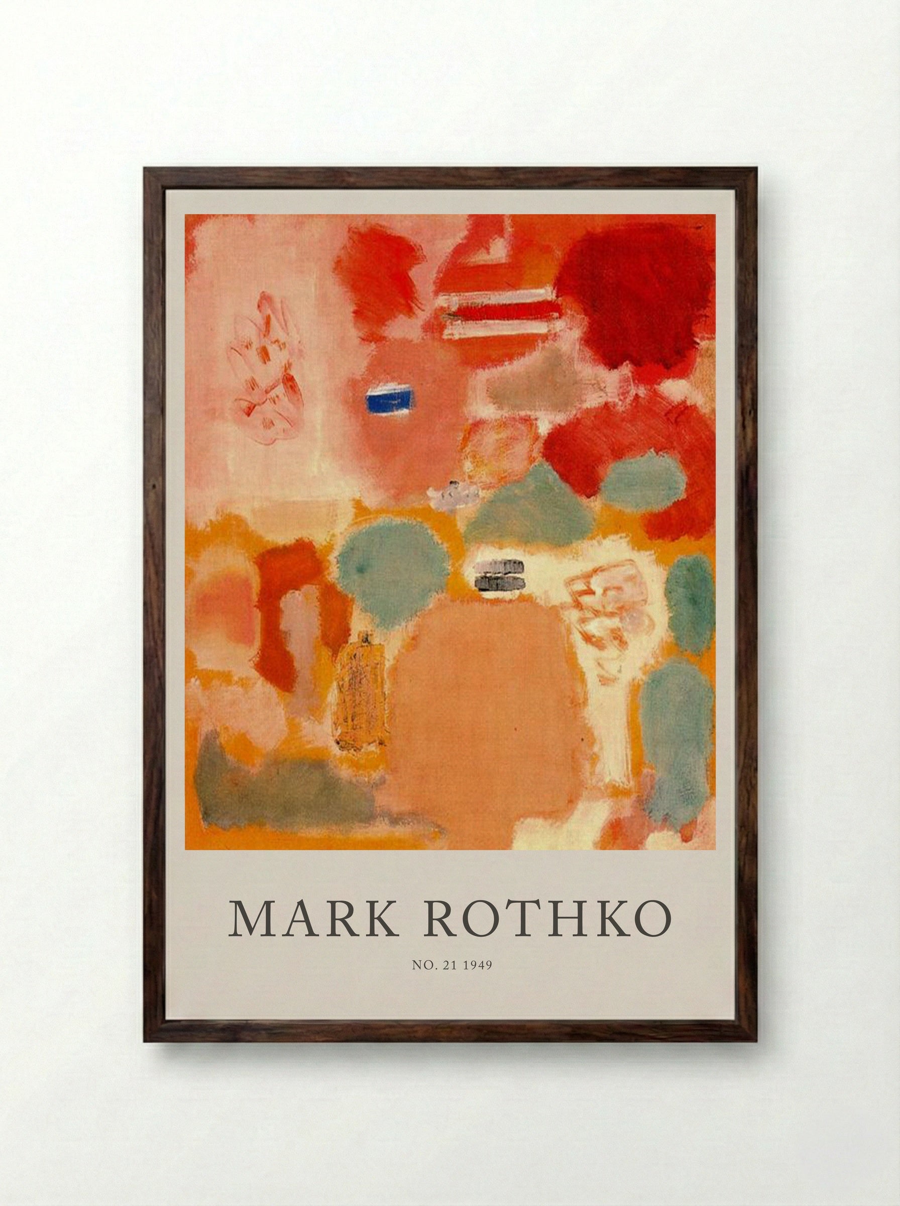 No. 21 - Mark Rothko - Framed Print Dark Wood