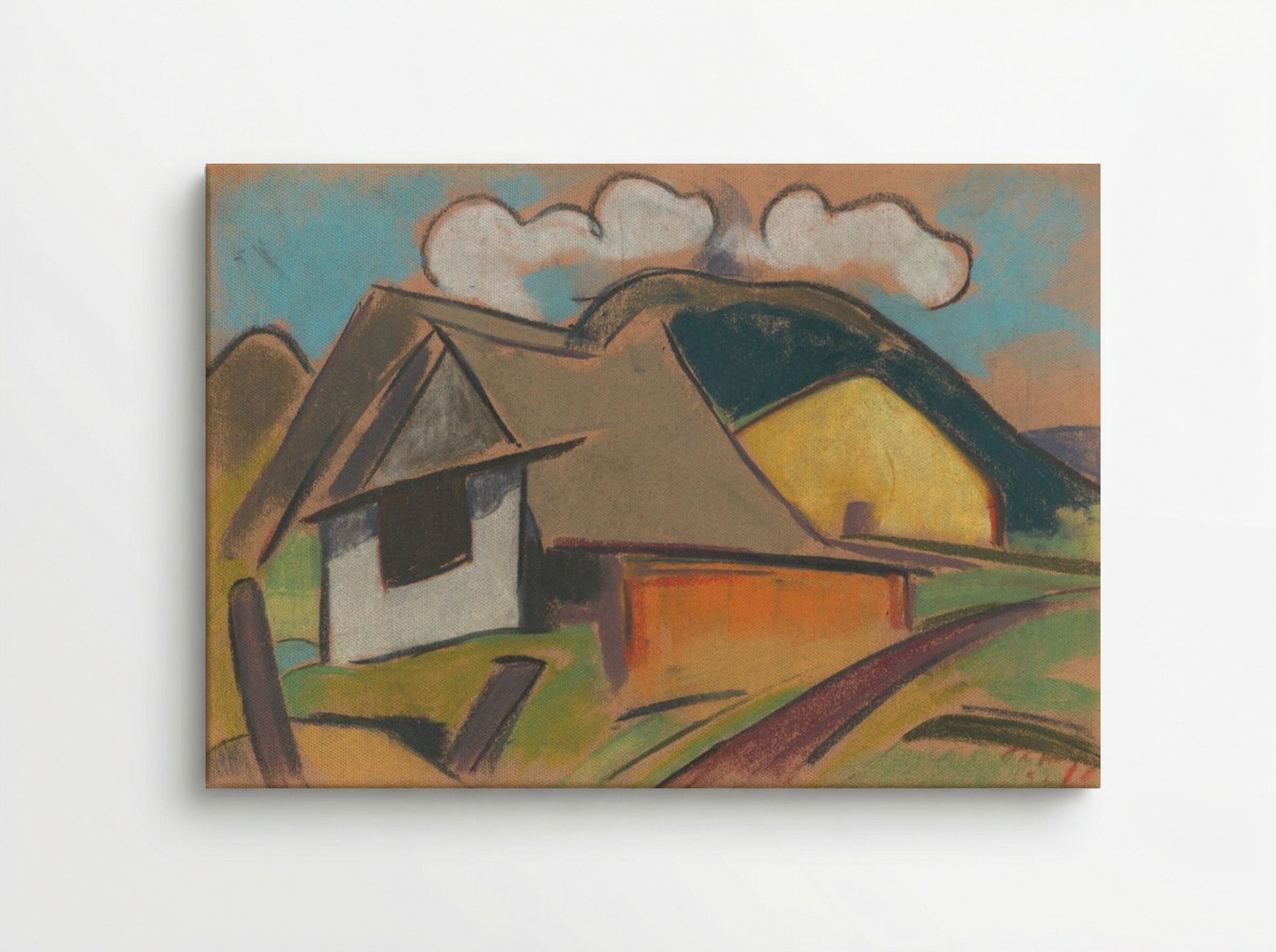 Cottages in the Mountains - Zolo Palugyay - Canvas