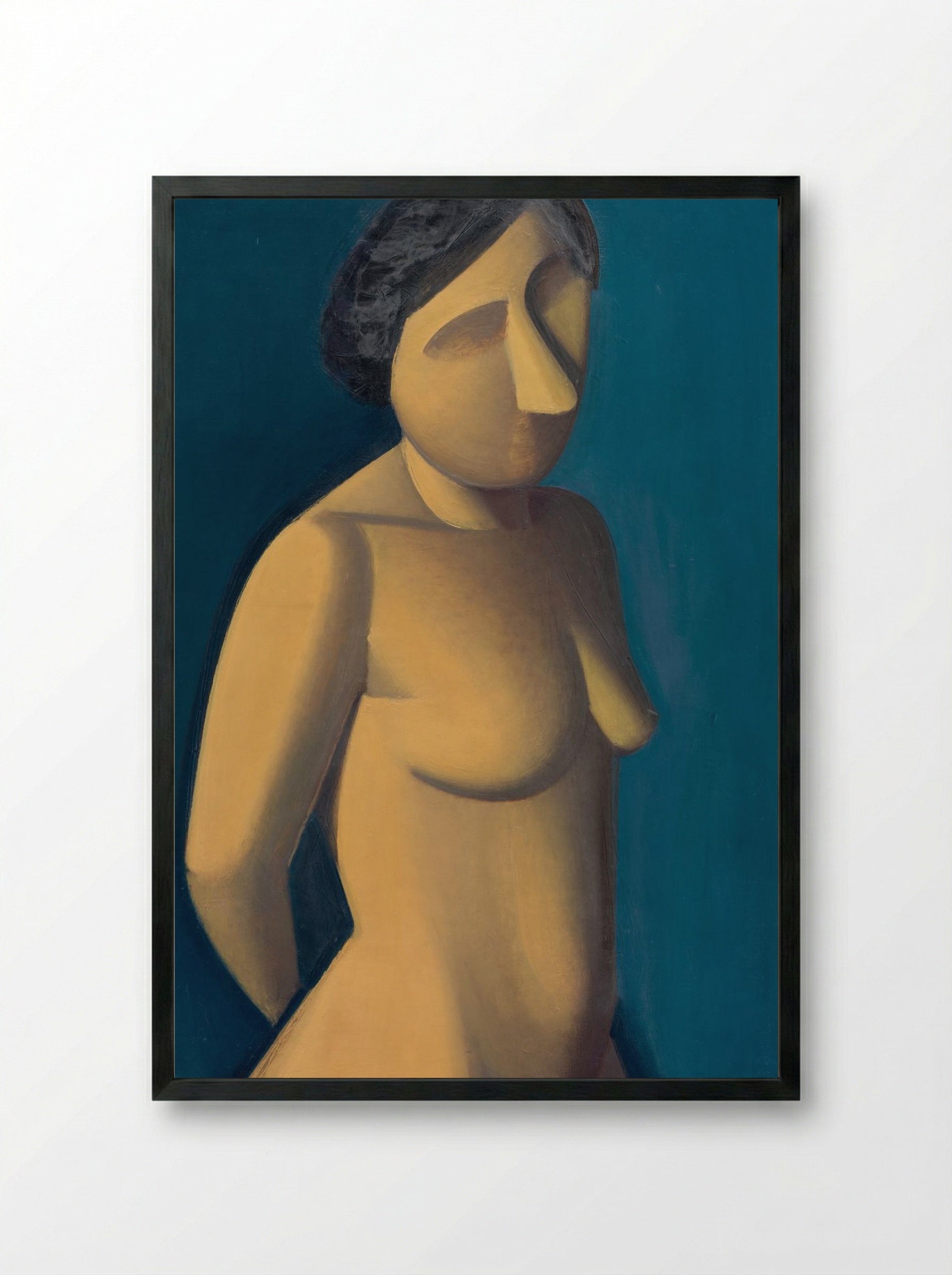 Female Model - Vilhelm Lundstrøm - Framed Print Black