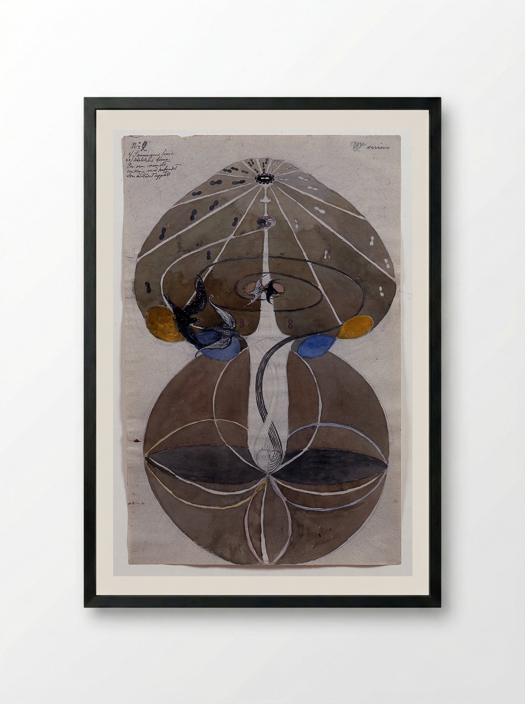 Tree of Knowledge No. 2 - Hilma af Klint - Framed Print Black