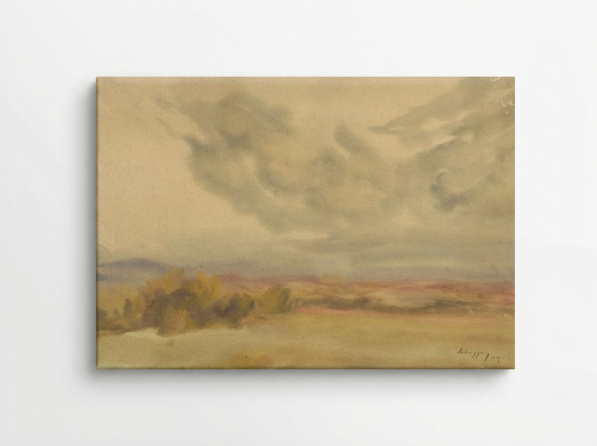 Clouds Over a Plain - Zolo Palugyay - Canvas